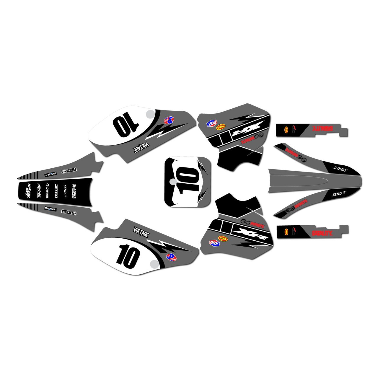Honda XR70 Graphics Kit (1997-2000) Speed | KalairGFX