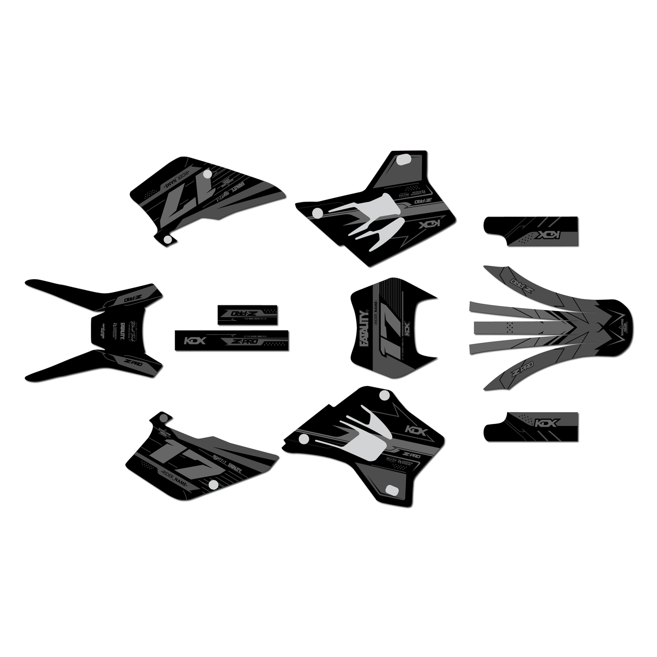 Kawasaki KDX220 Graphics Kit (1995-2008) Axis | KalairGFX