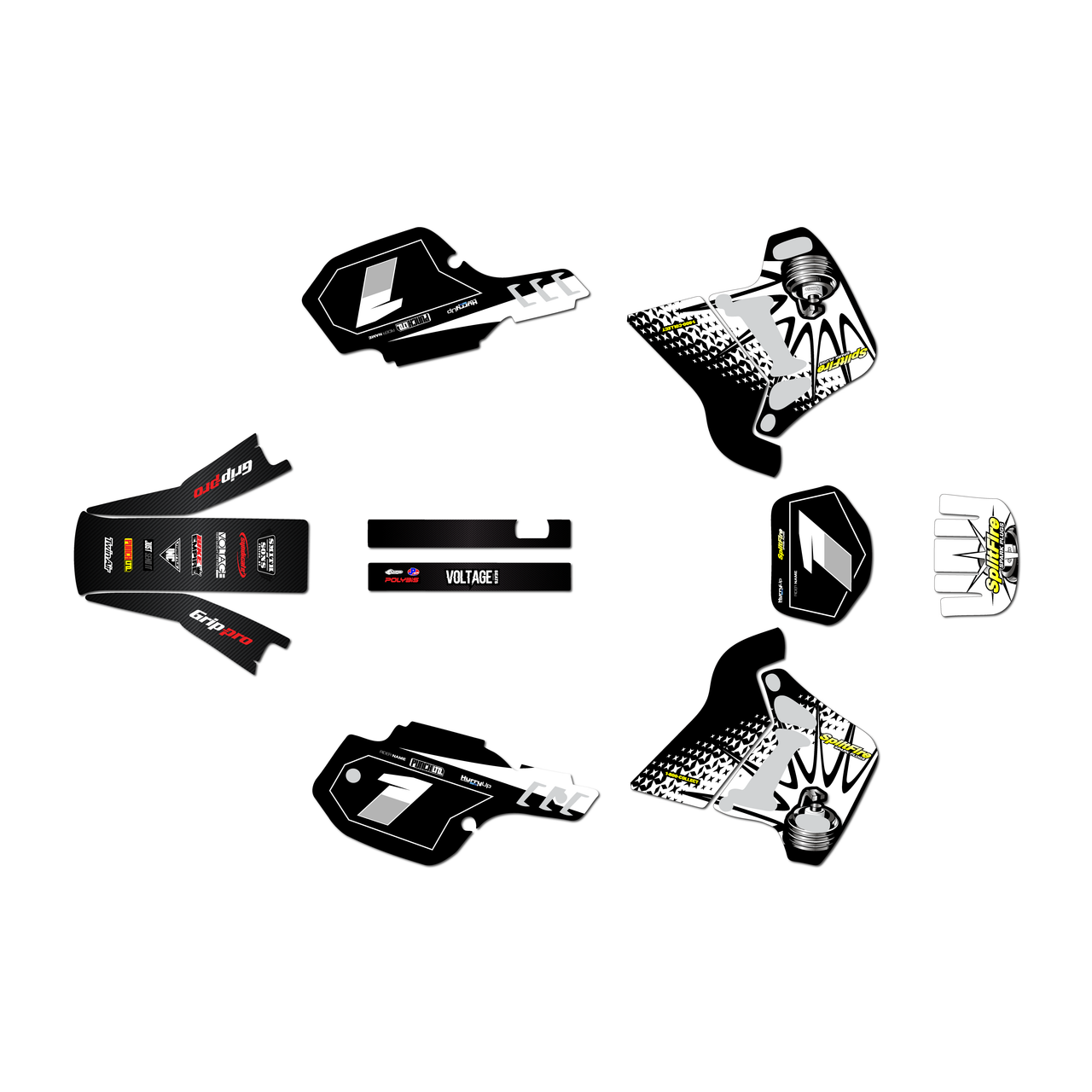 Kawasaki KDX200 Graphics Kit (1991-1994) Lancaster |