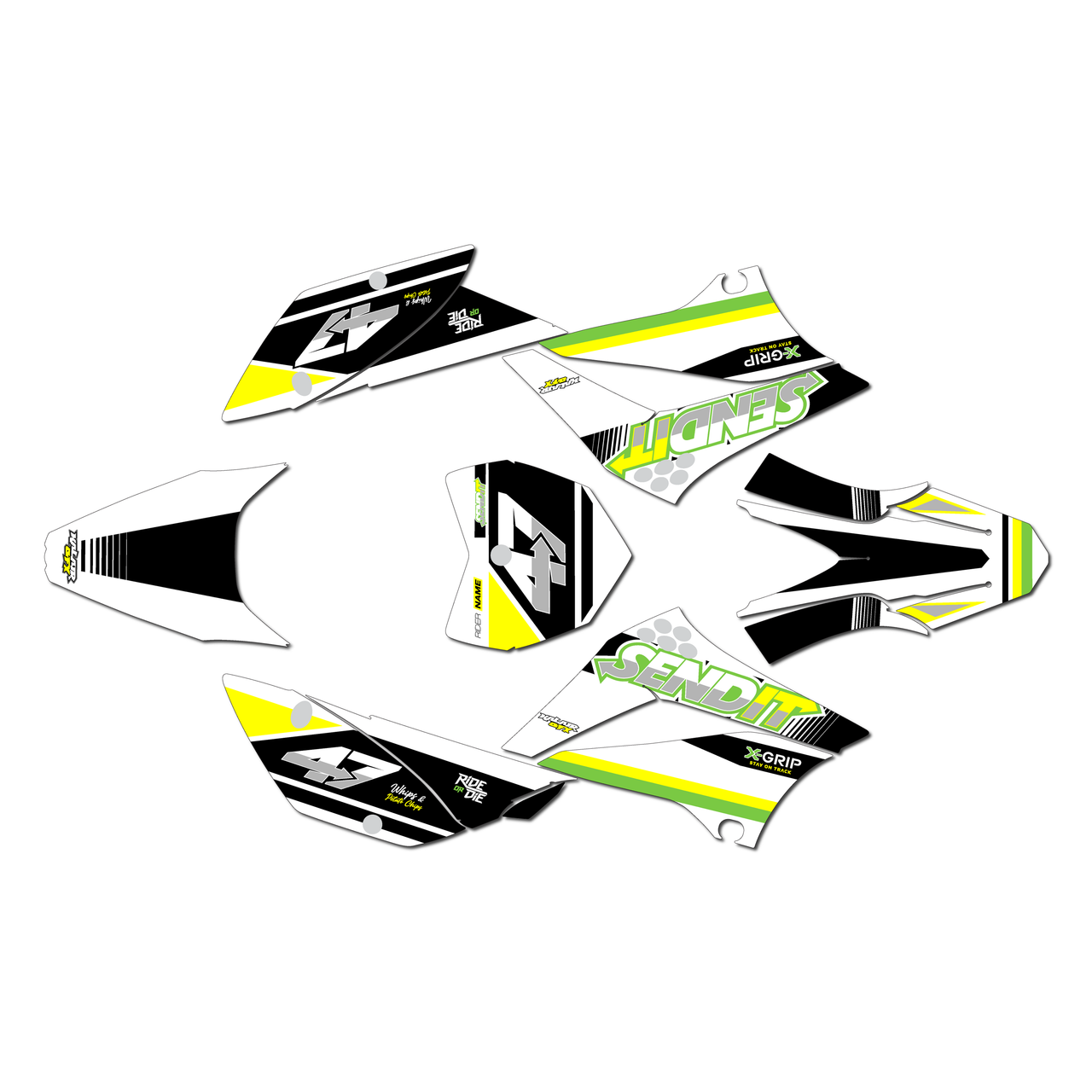 Kawasaki KLX110 Graphics Kit (2010-2026) Fresh | KalairGFX