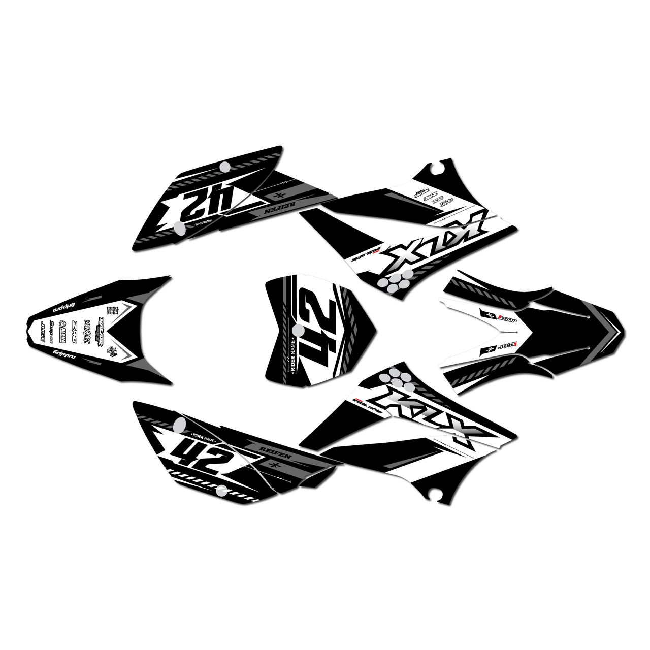 Kawasaki KLX110 Graphics Kit (2010-2026) Lethal | KalairGFX