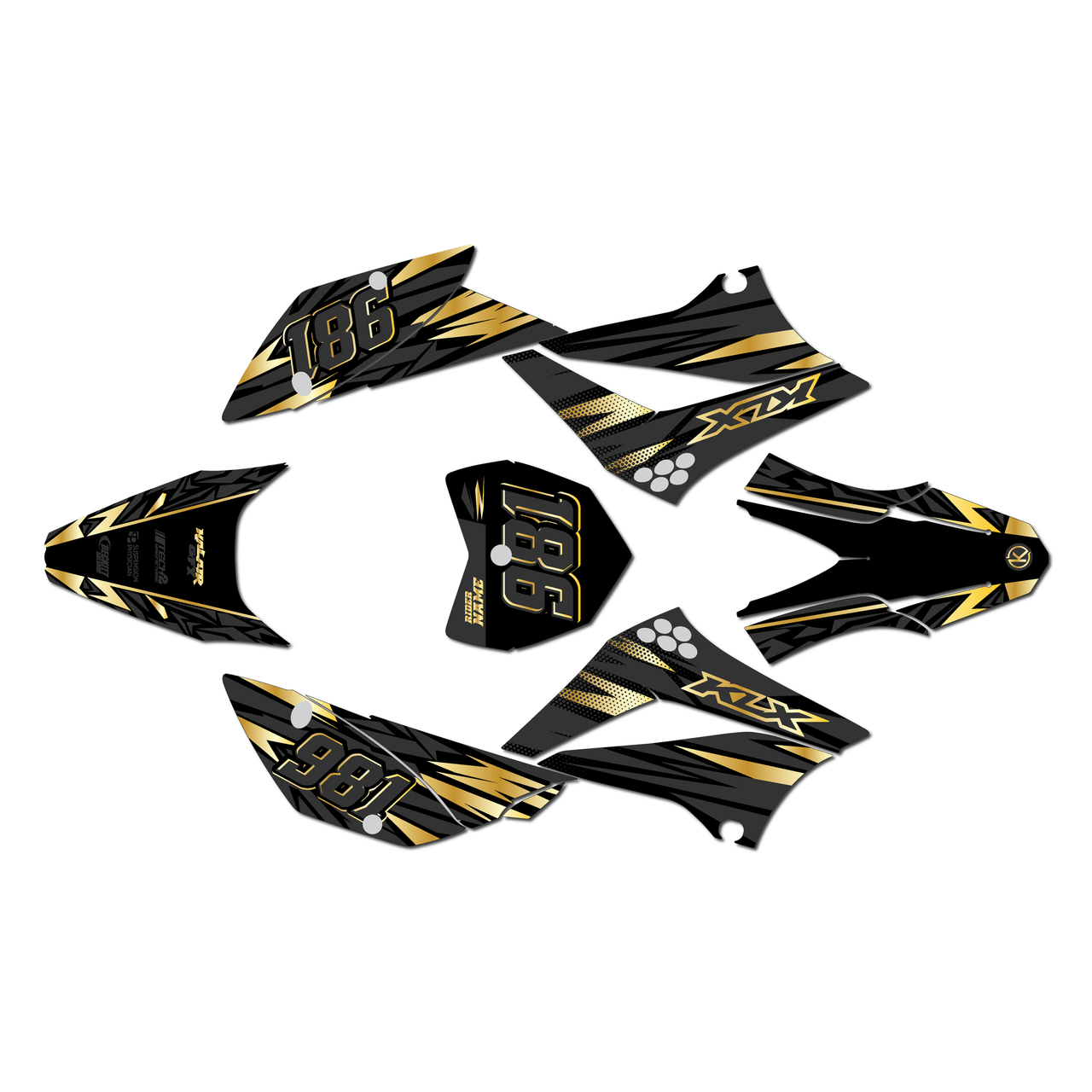 Kawasaki KLX110 Graphics Kit (2010-2026) Twitch | KalairGFX