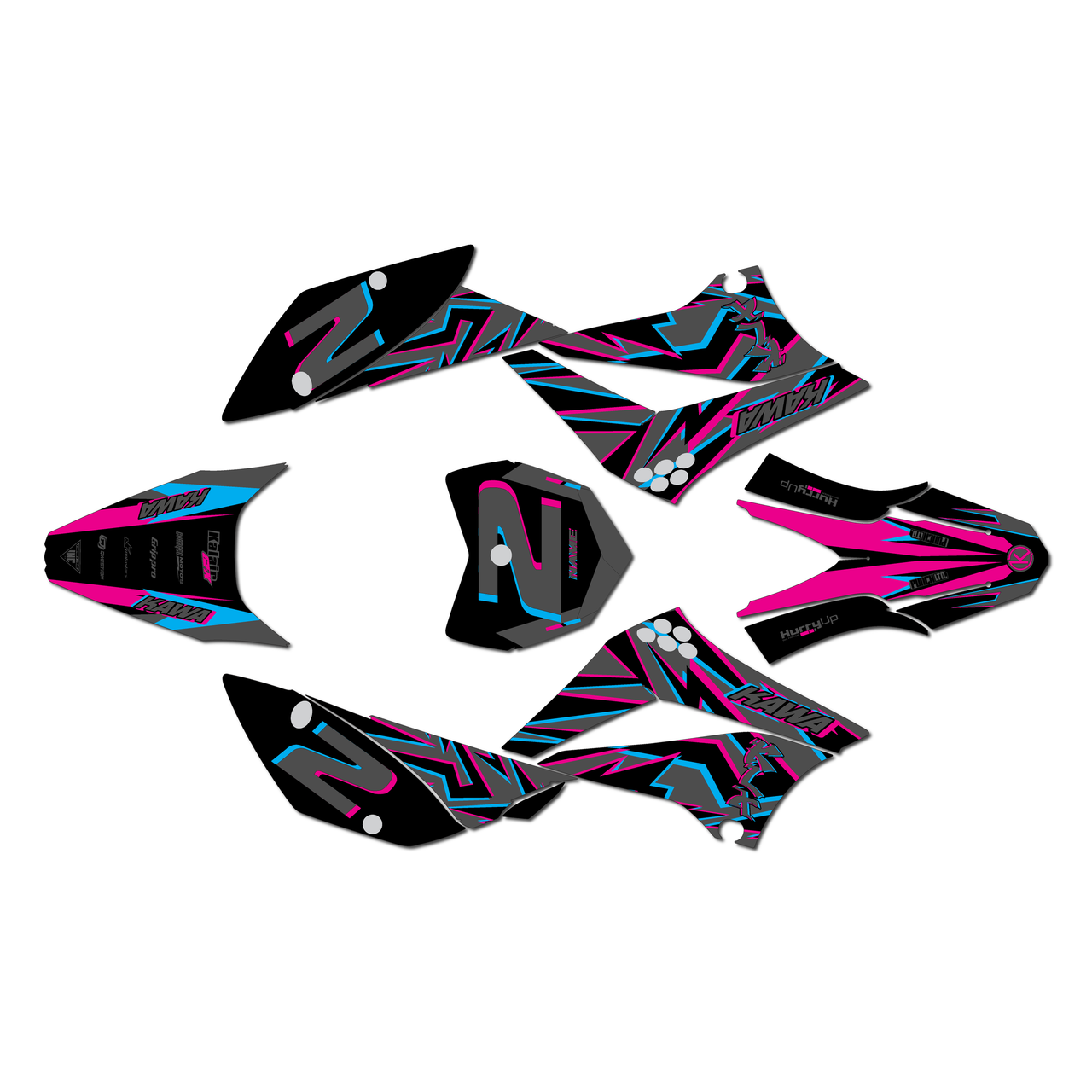 Kawasaki KLX110 Graphics Kit (2010-2026) Vision | KalairGFX