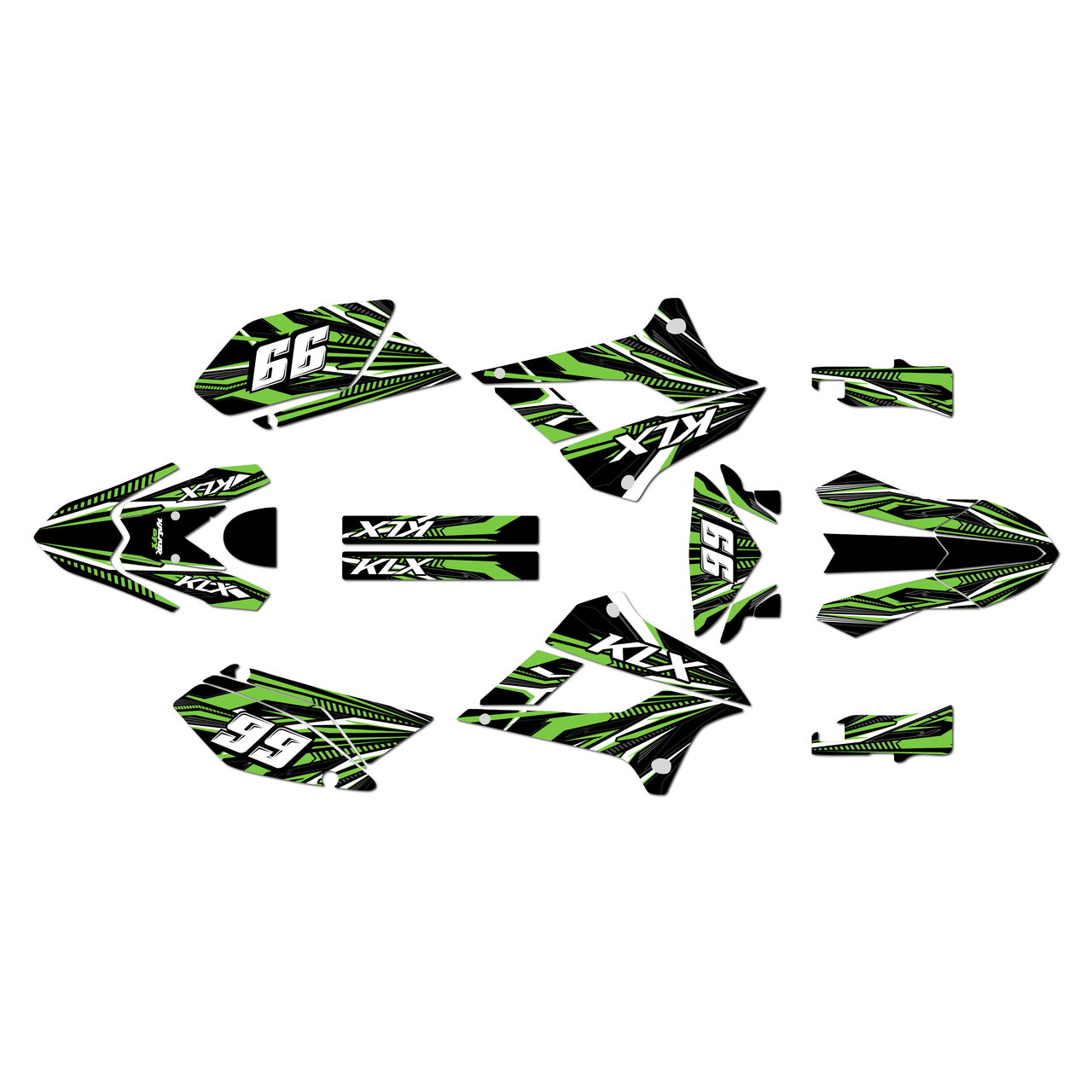 Kawasaki KLX300SM Graphics Kit (2021-2023) Prime | KalairGFX