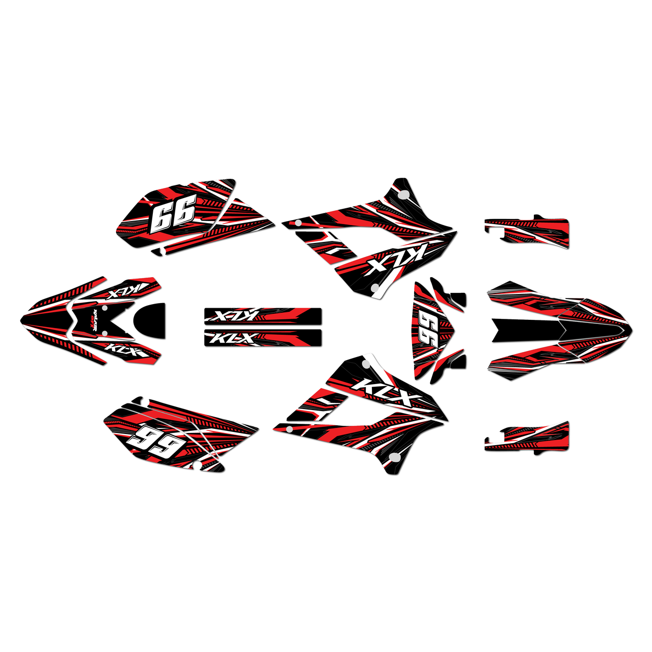 Kawasaki KLX300SM Graphics Kit (2021-2023) Prime | KalairGFX