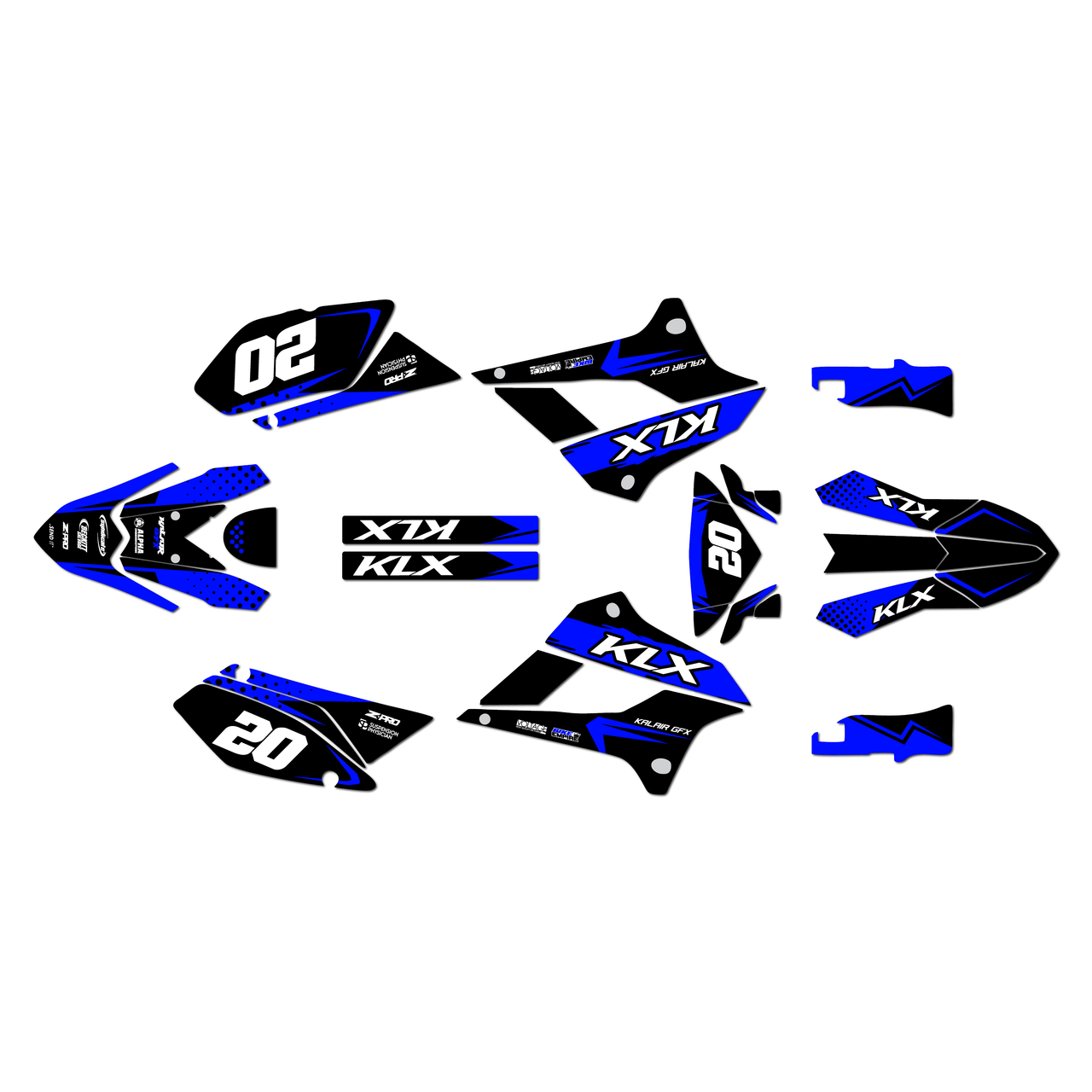 Kawasaki KLX250 Graphics Kit (2008-2020) Spear | KalairGFX