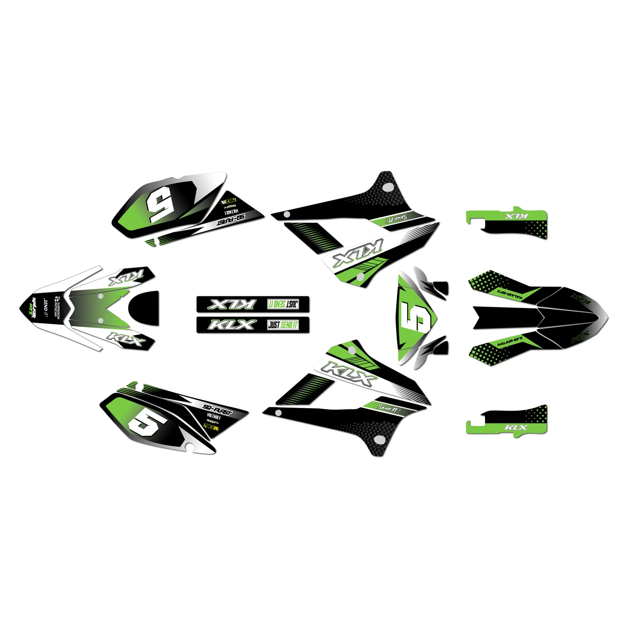 Kawasaki KLX250 Graphics Kit (2008-2020) Turbo | KalairGFX
