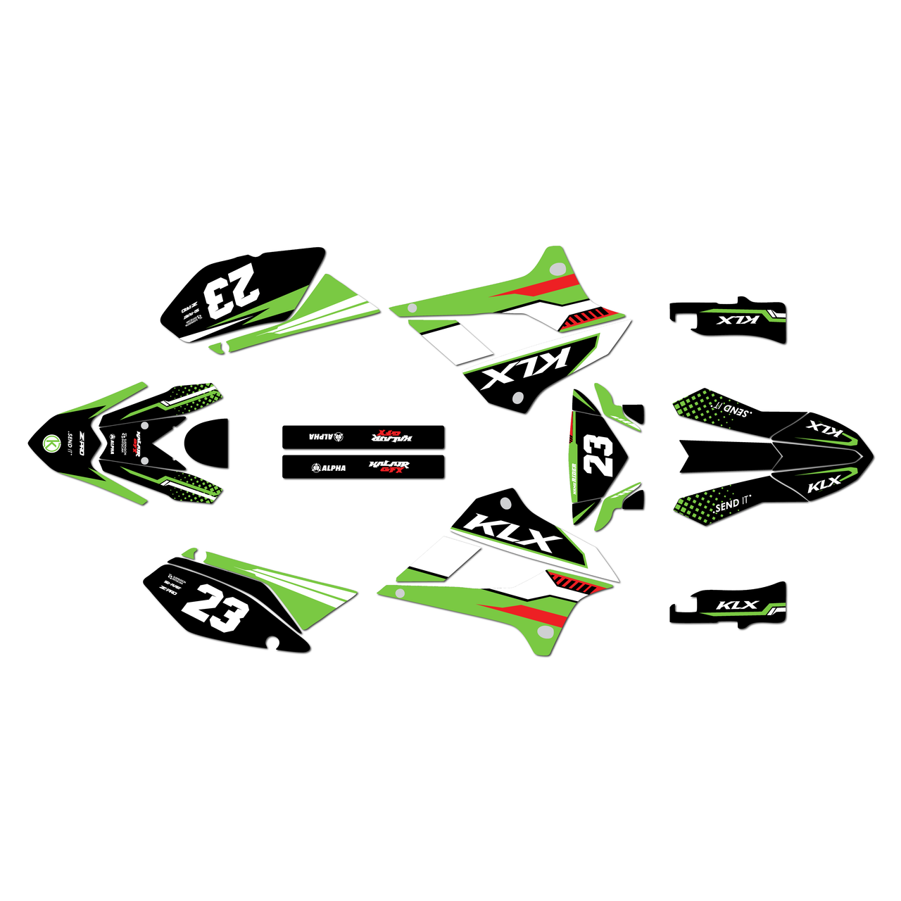 Kawasaki KLX250 Graphics Kit (2008-2020) Viper | KalairGFX