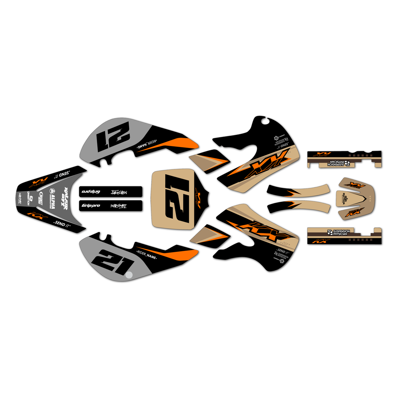 Kawasaki KX65 Graphics Kit (1999-2026) Crew | KalairGFX