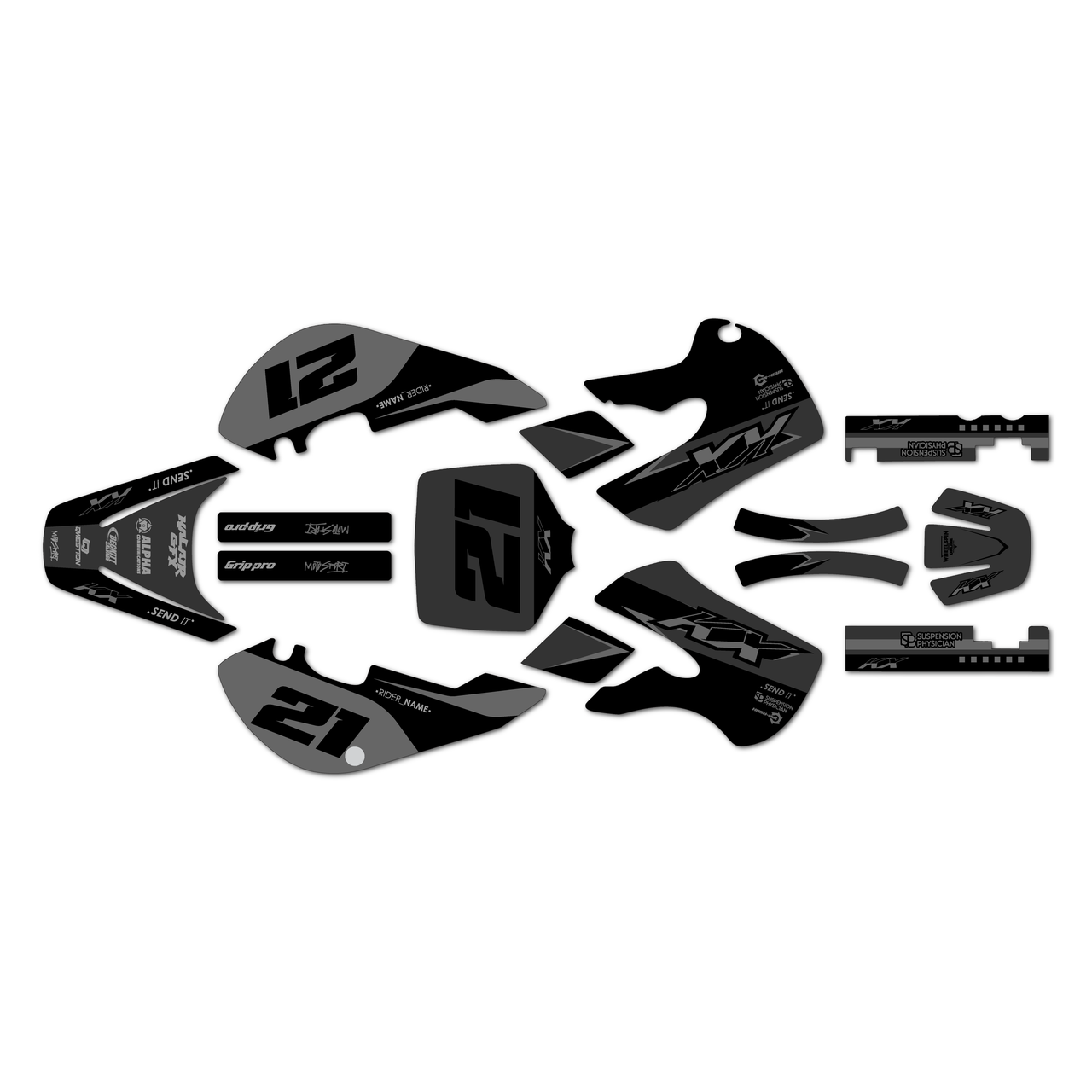 Kawasaki KX65 Graphics Kit (1999-2026) Crew | KalairGFX