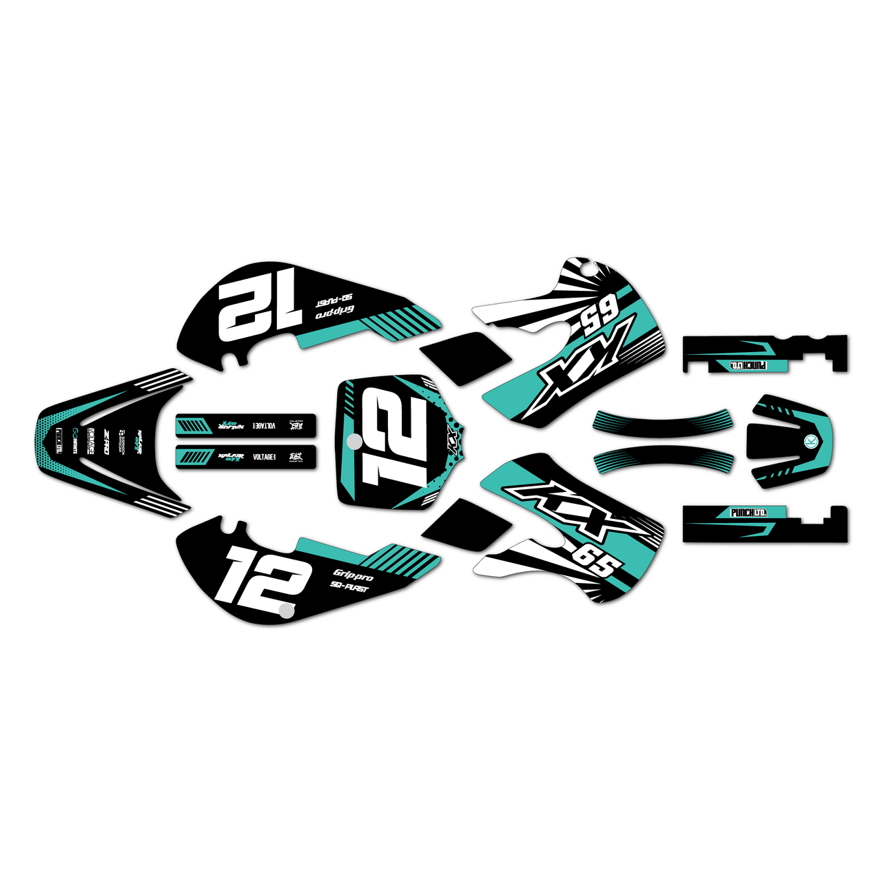 Kawasaki KX65 Graphics Kit (1999-2026) Fasthouse | KalairGFX