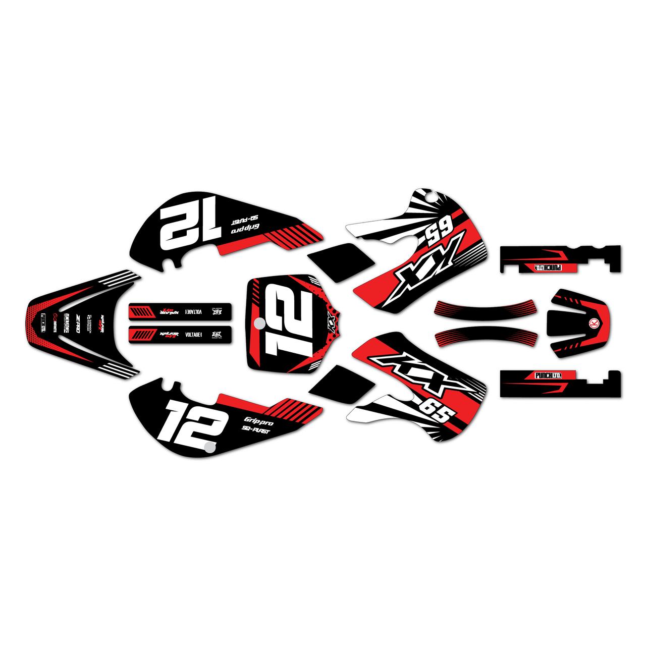 Kawasaki KX65 Graphics Kit (1999-2026) Fasthouse | KalairGFX