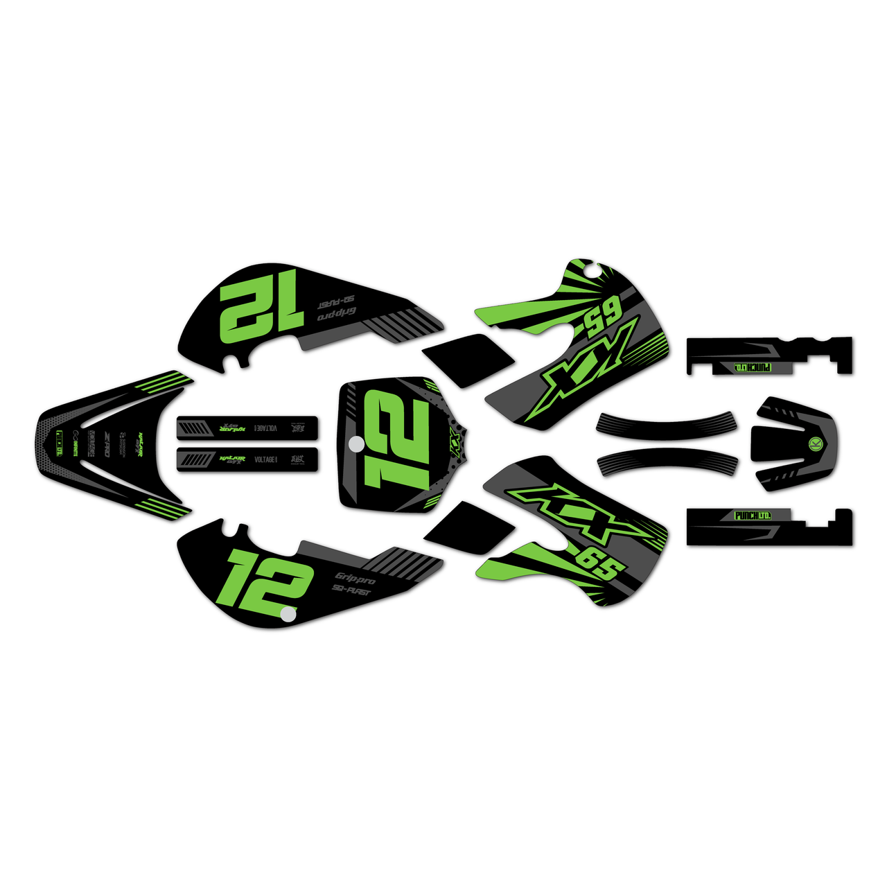 Kawasaki KX65 Graphics Kit (1999-2026) Fasthouse | KalairGFX