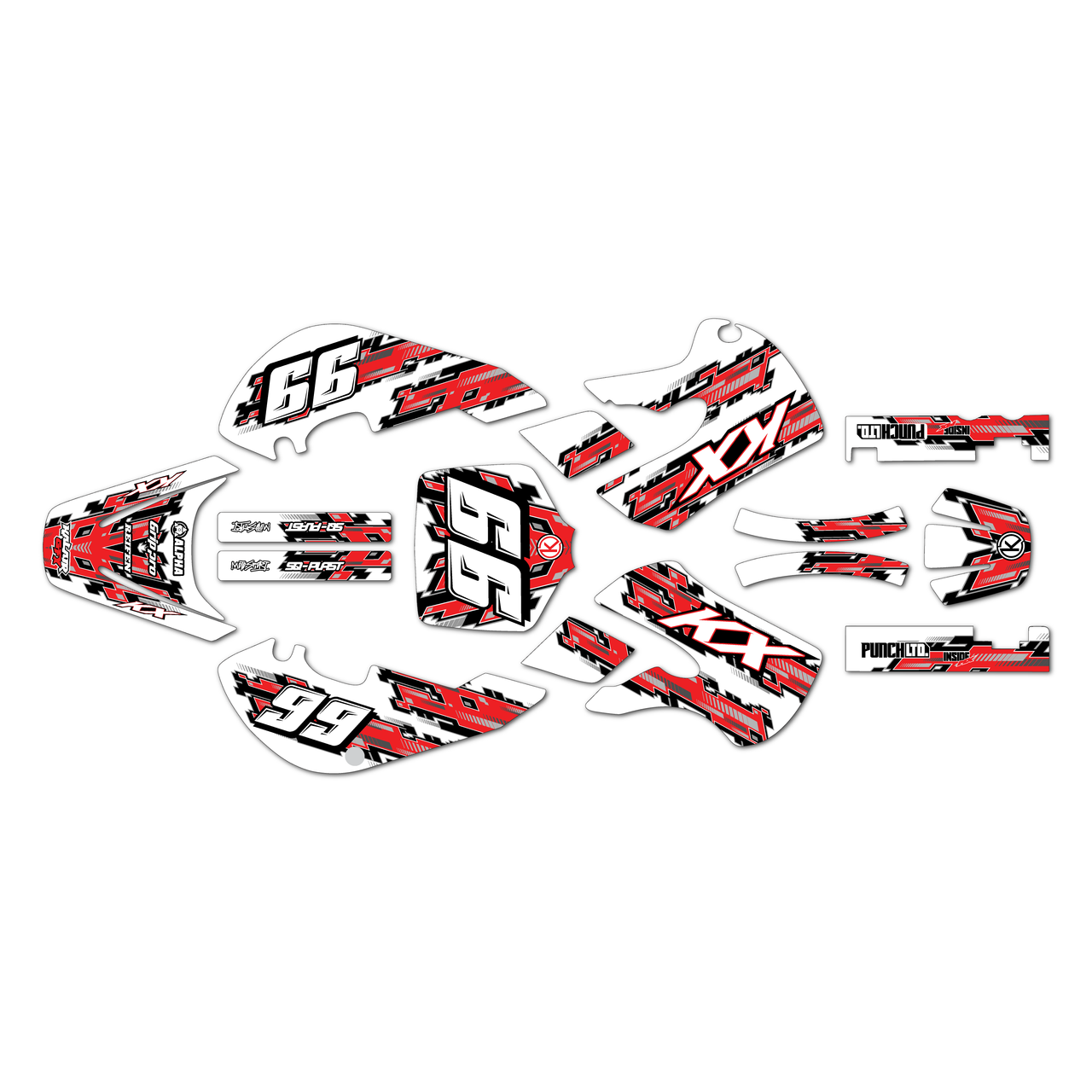 Kawasaki KX65 Graphics Kit (1999-2026) Incision | KalairGFX
