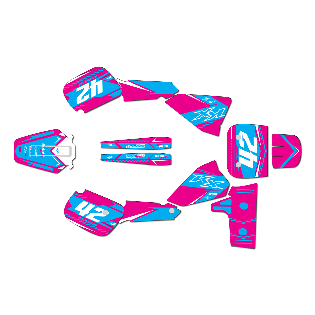 Kawasaki KX60 Graphics Kit (1984-2004) Lethal | KalairGFX