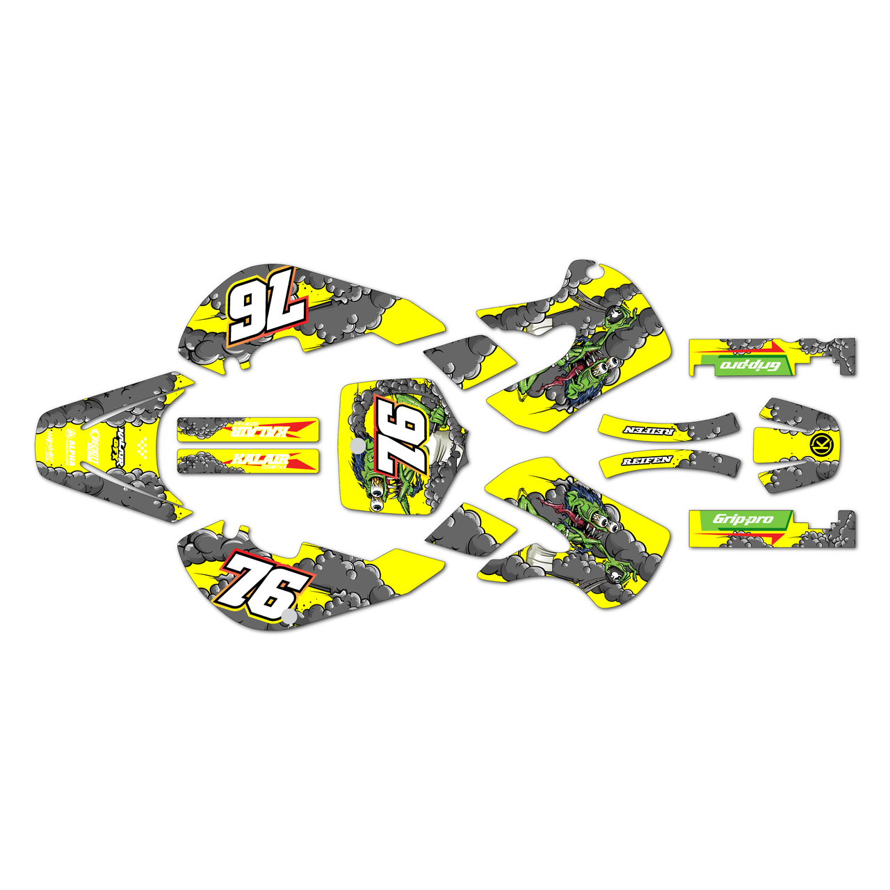 Kawasaki KX65 Graphics Kit (1999-2026) Lunatic | KalairGFX