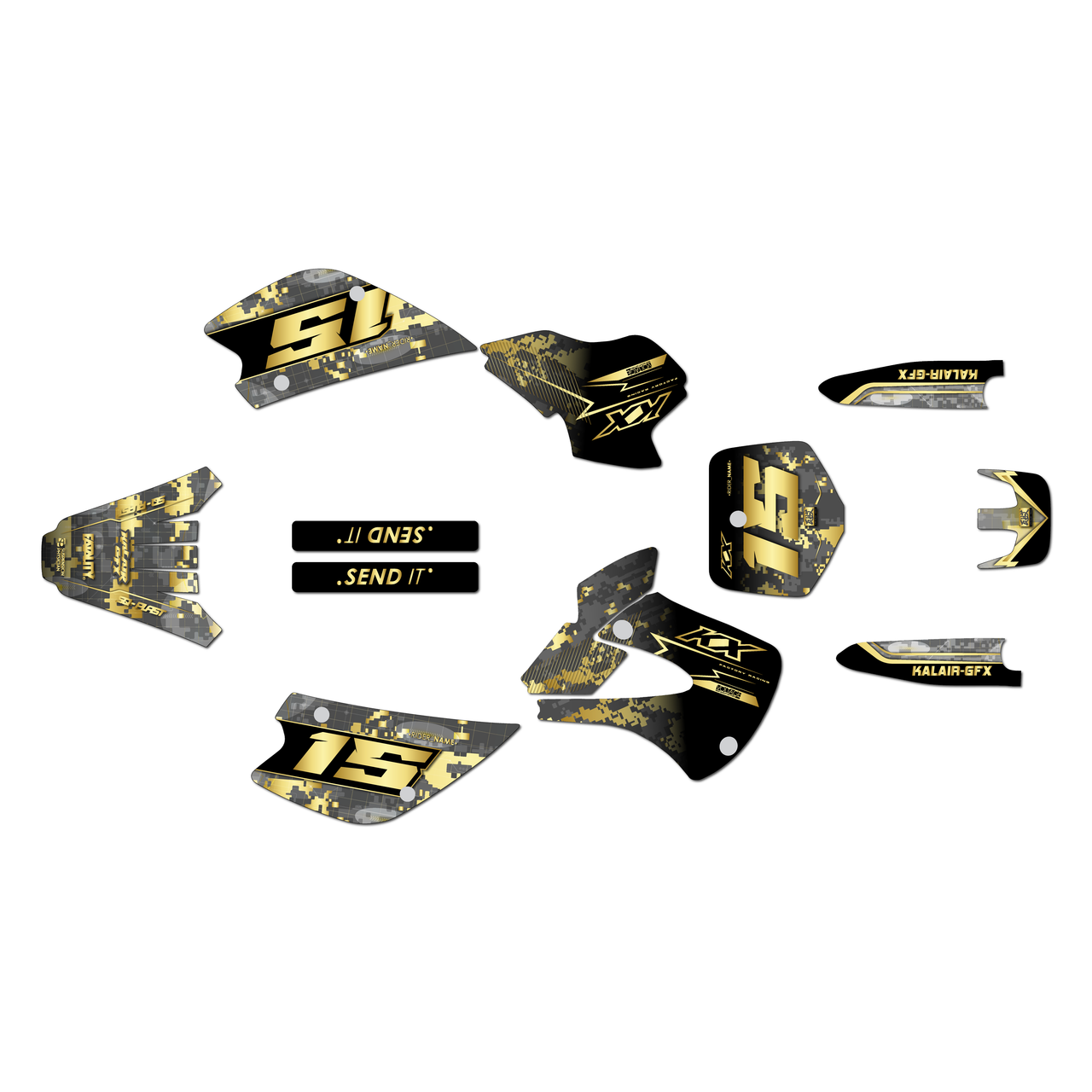 Kawasaki KX80 Graphics Kit (1998-2004) Cyberware | KalairGFX