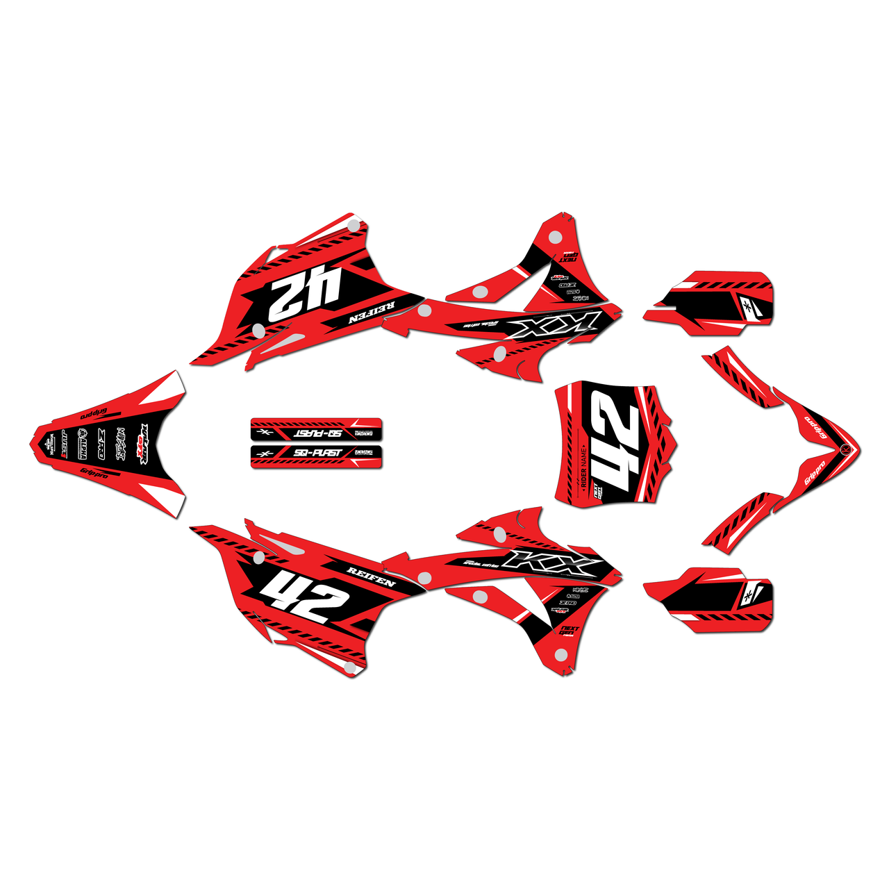 Kawasaki KX85 Graphics Kit (2014-2021) Lethal | KalairGFX