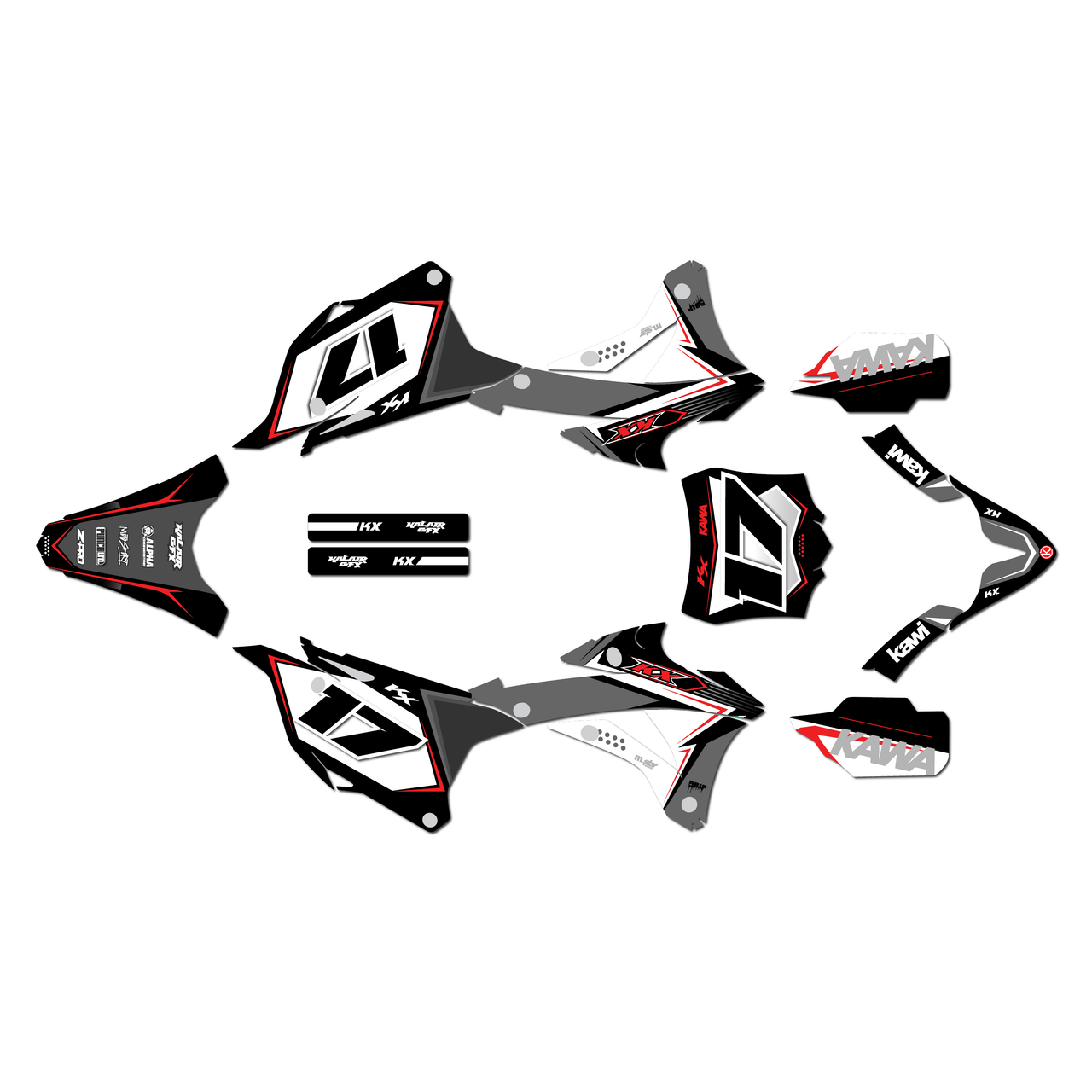 Kawasaki KX85 Graphics Kit (2014-2021) Stellar | KalairGFX
