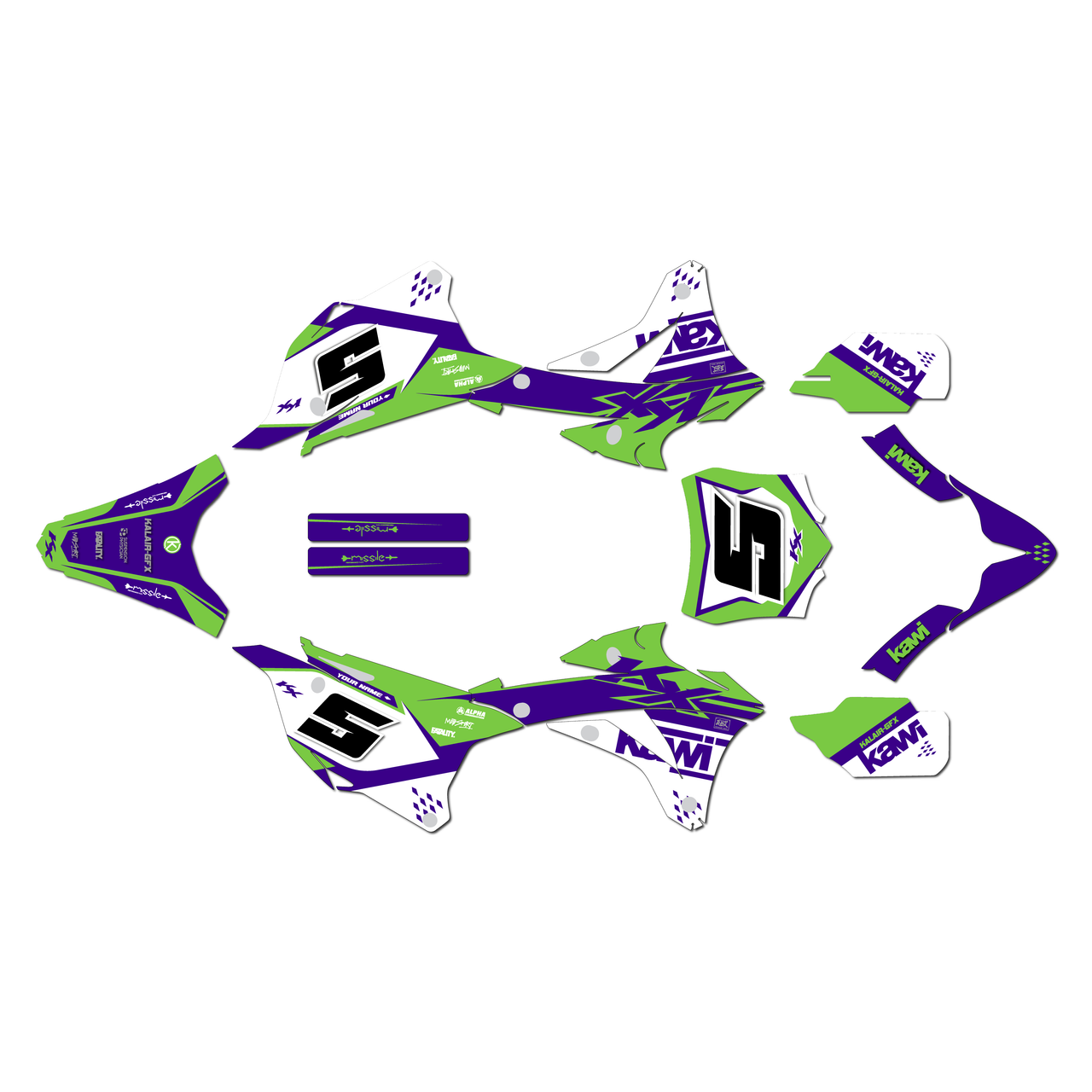 Kawasaki KX100 Graphics Kit (2014-2021) Venom | KalairGFX