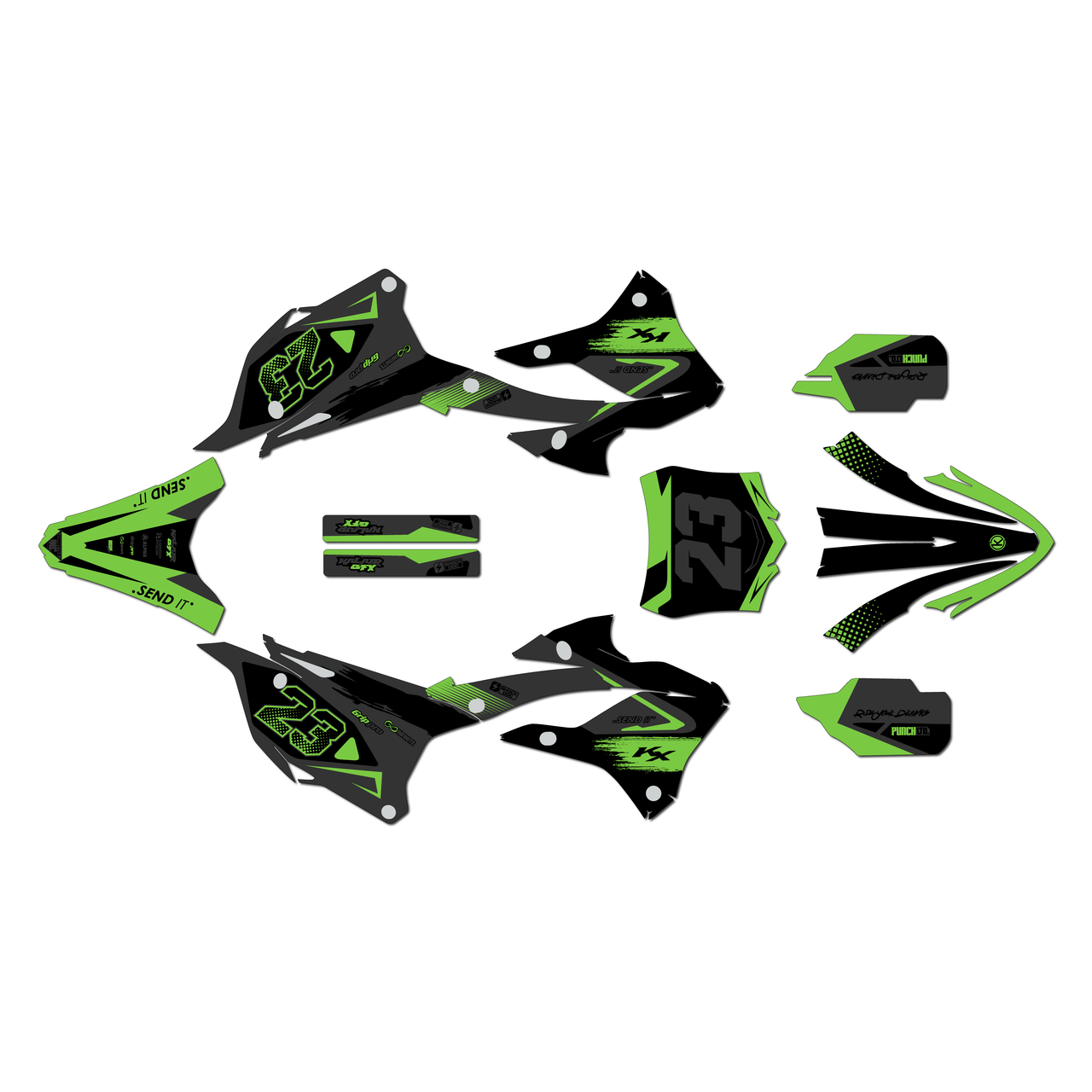 Kawasaki KX85 Graphics Kit (2022-2025) Evader | KalairGFX