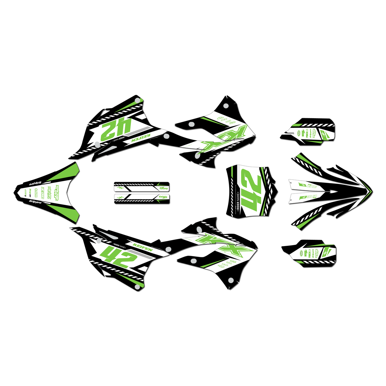 Kawasaki KX85 Graphics Kit (2022-2025) Lethal | KalairGFX
