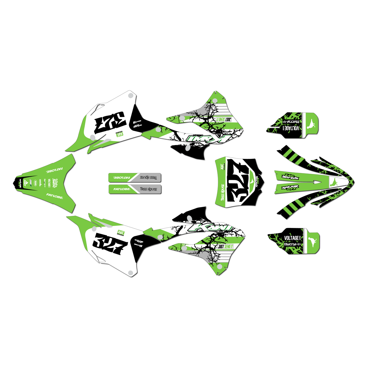 Kawasaki KX112 Graphics Kit (2022-2025) Rail | KalairGFX