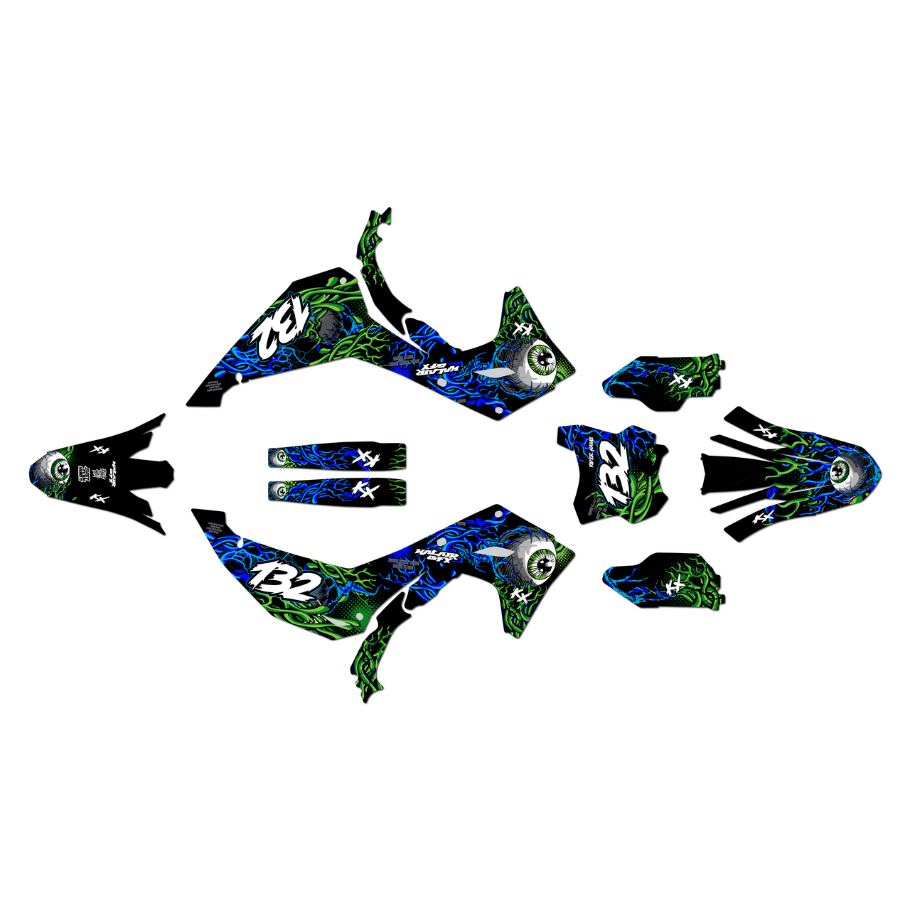 Kawasaki KX250 Graphics Kit (2025-2026) Core | KalairGFX