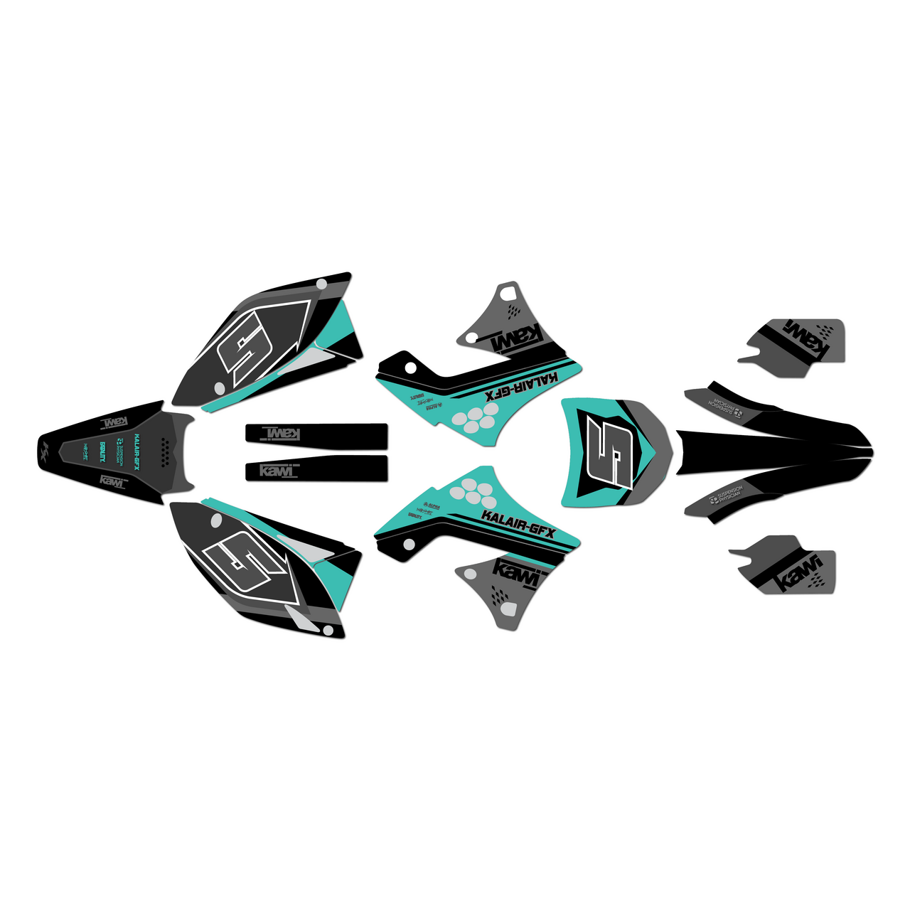 Kawasaki KX250F Graphics Kit (2009-2012) Venom | KalairGFX