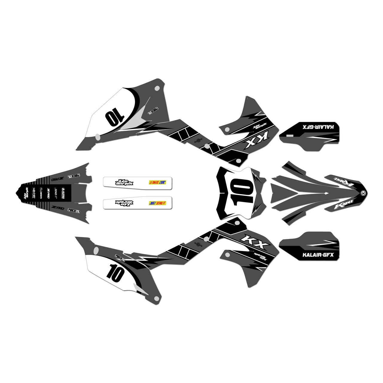 Kawasaki KX250 Graphics Kit (2021-2024) Speed | KalairGFX