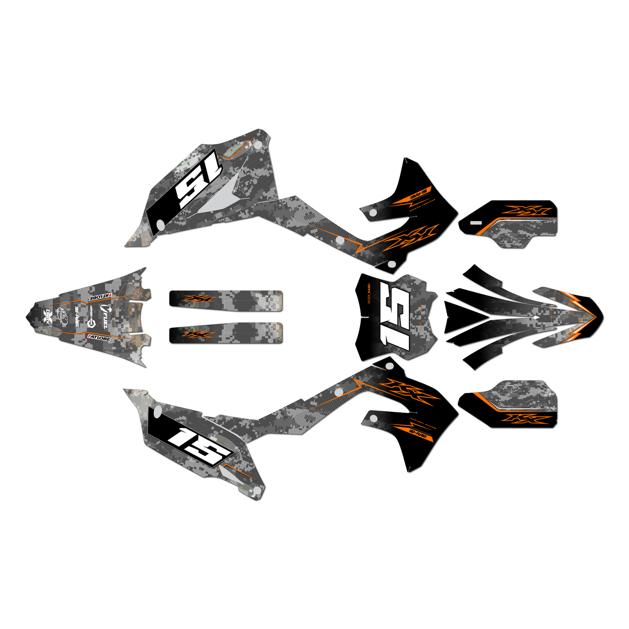 カウ吉ページ Kawasaki KX450F Graphics Kit (2019-2023) Cyberware |