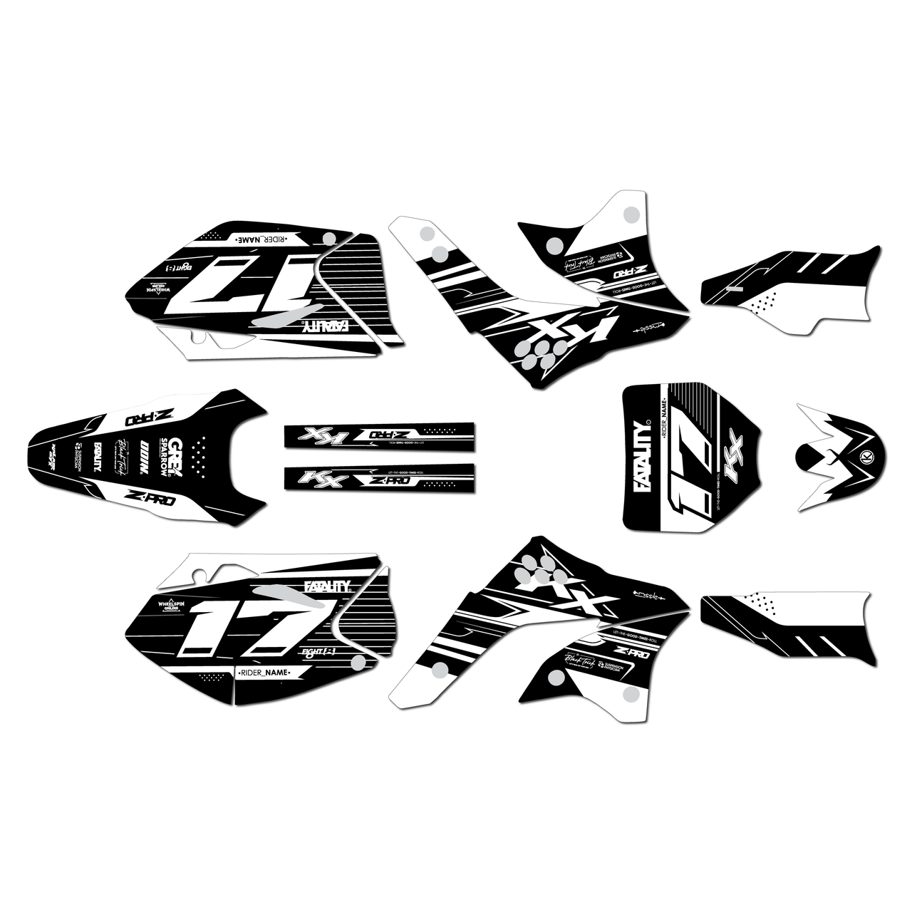 Kawasaki KX450F Graphics Kit (2006-2008) Axis | KalairGFX