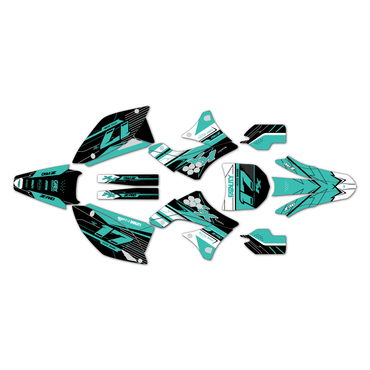 Kawasaki KX450F Graphics Kit (2009-2011) Axis | KalairGFX