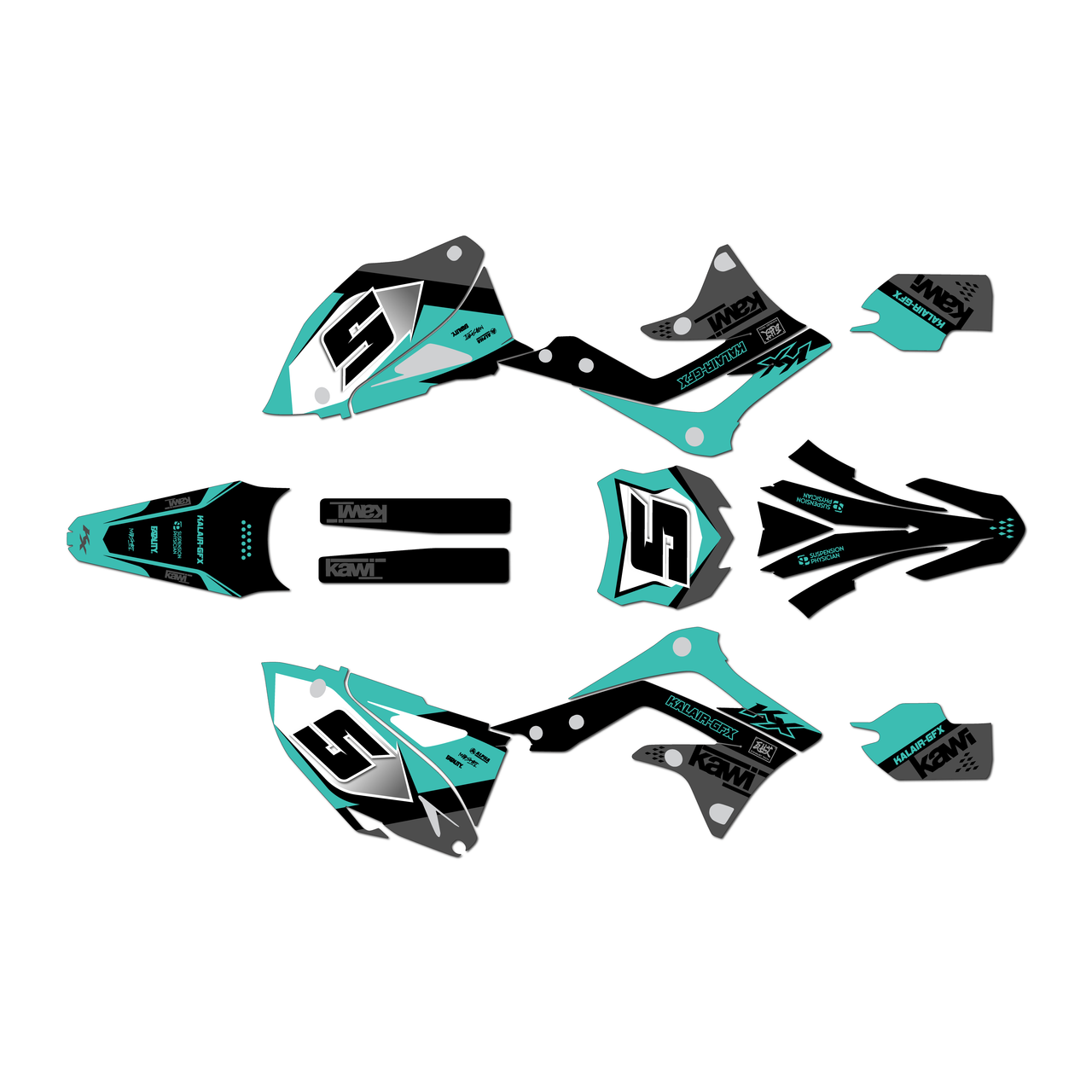 Kawasaki KX450F Graphics Kit (2013-2015) Venom | KalairGFX