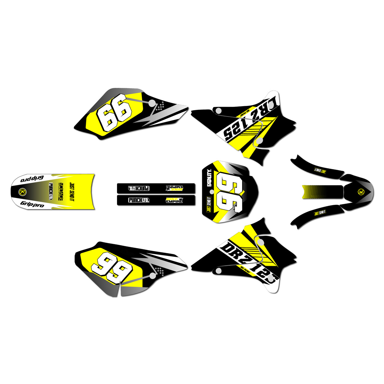 ポスター RT-149553 Suzuki DRZ125 Graphics Kit (2001-2007) Turbo | KalairGFX