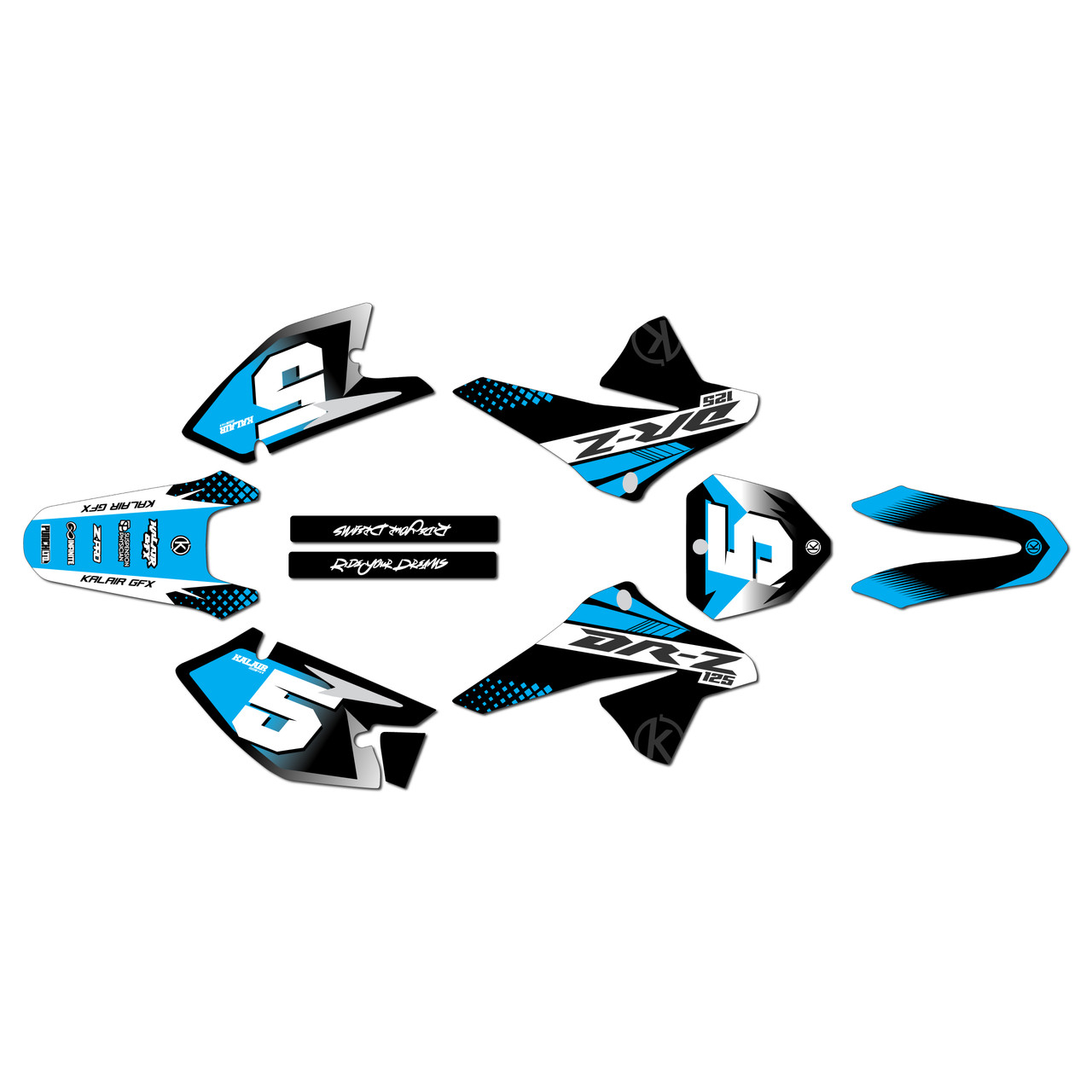 Suzuki DRZ125 Graphics Kit (2008-2026) Turbo | KalairGFX