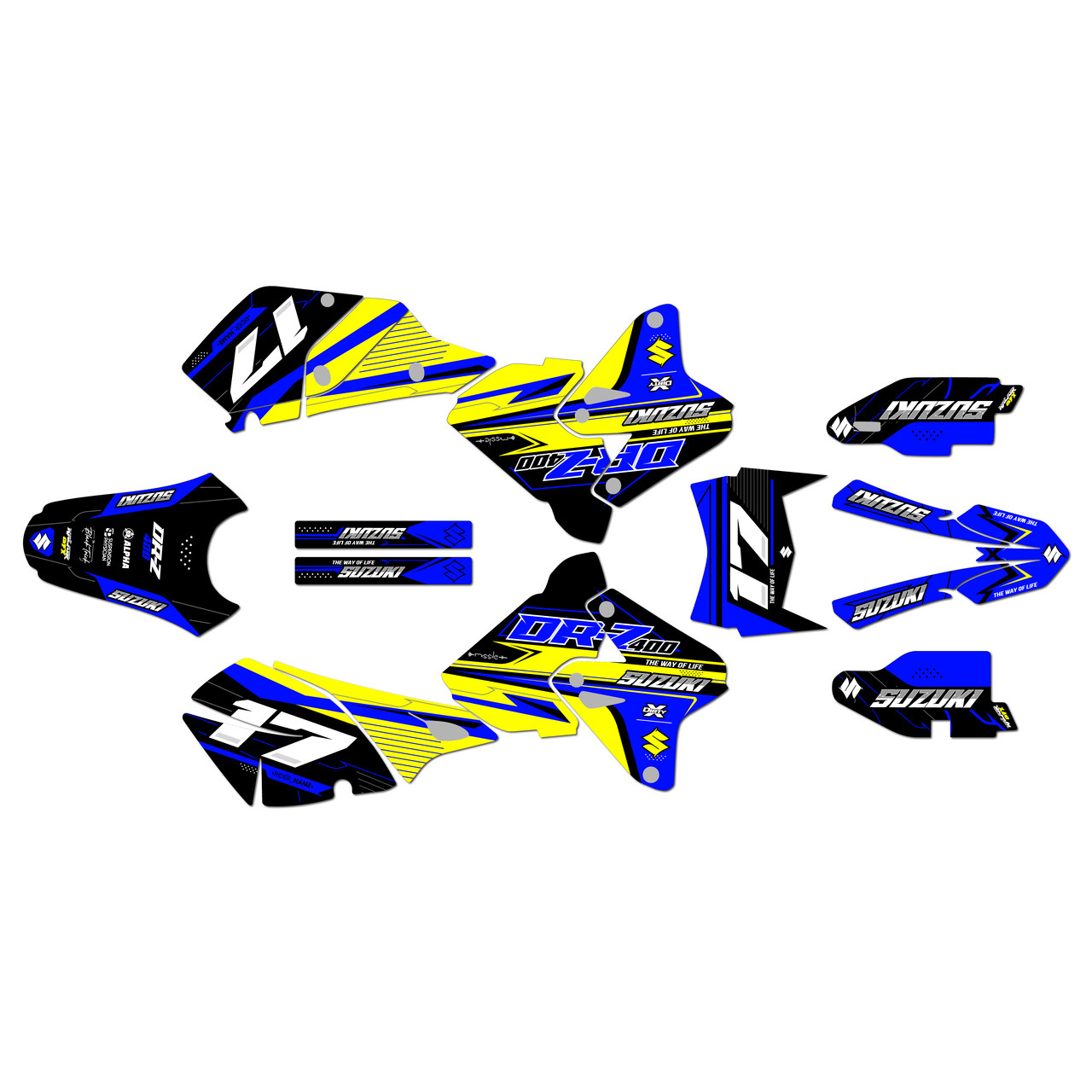 Suzuki DRZ400 Graphics Kit (2000-2024) Axis | KalairGFX