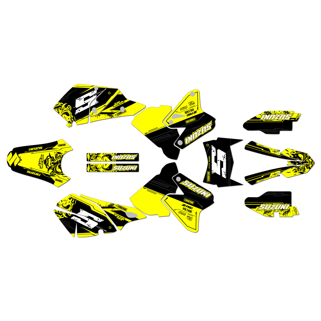 Suzuki DRZ400 Graphics Kit (2000-2024) Night-city |