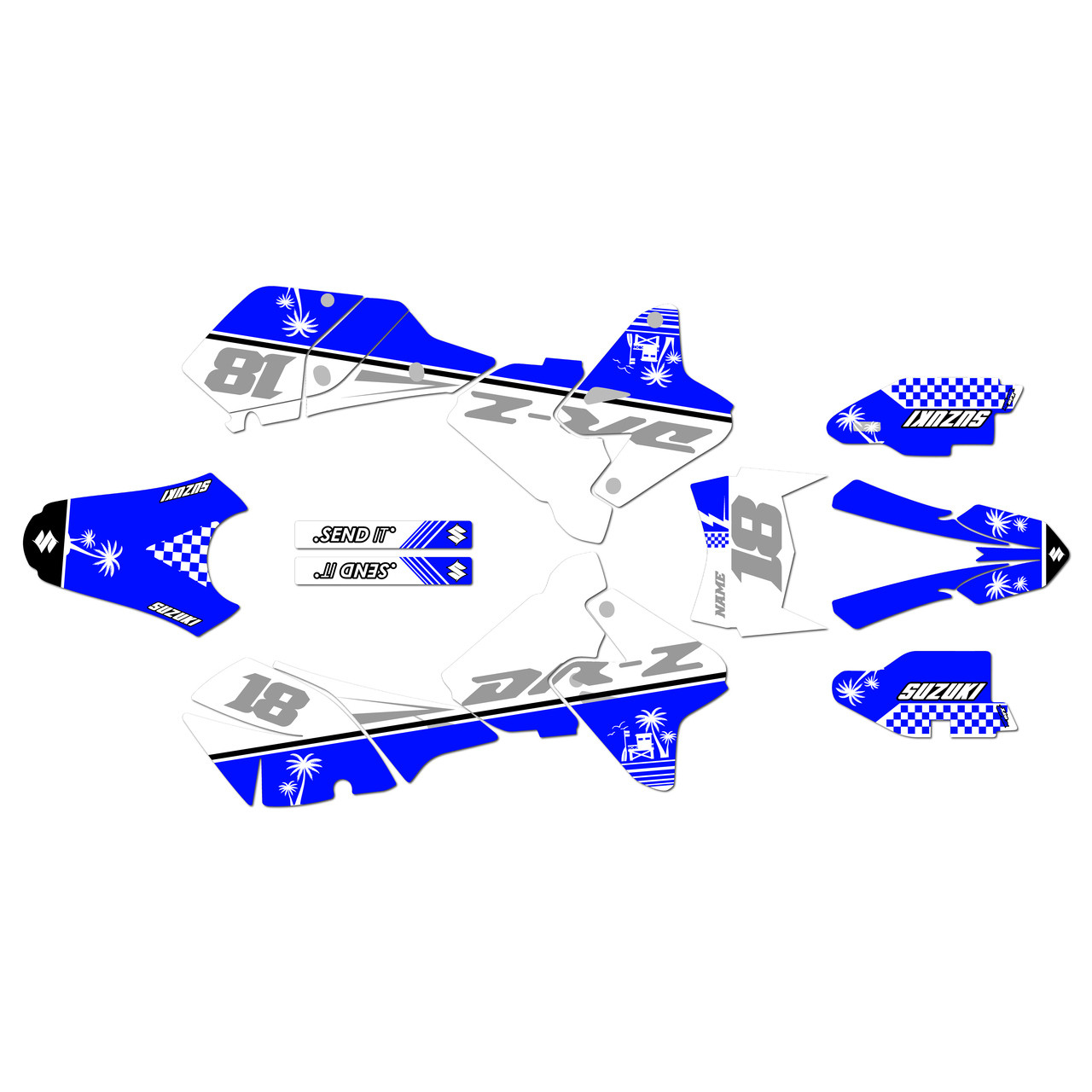 Suzuki DRZ400 Graphics Kit (2000-2024) Paradise | KalairGFX