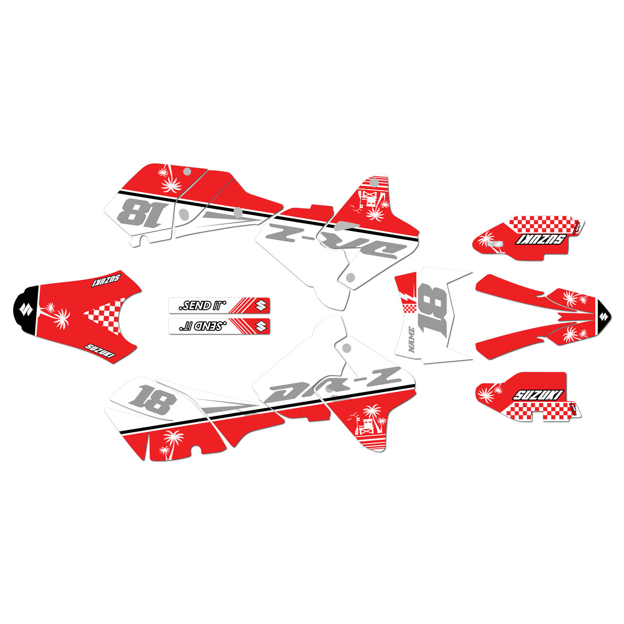 Suzuki DRZ400 Graphics Kit (2000-2024) Paradise | KalairGFX