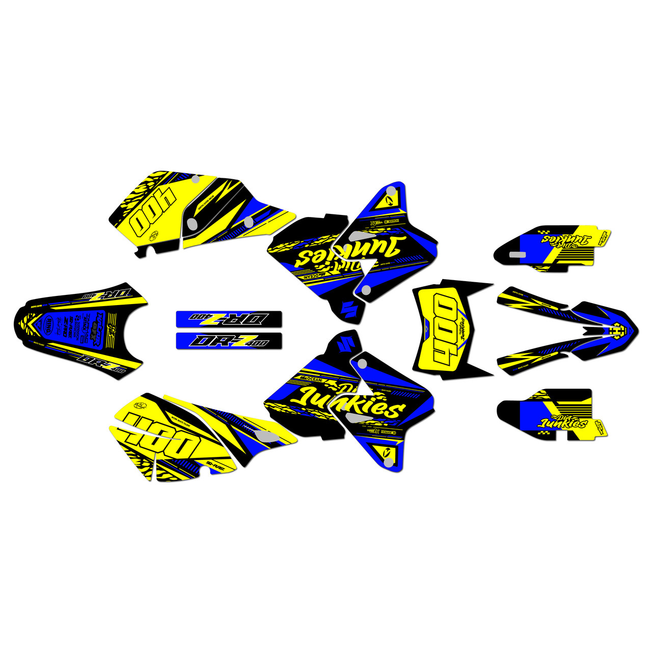 Suzuki DRZ400 Graphics Kit (2000-2024) Rugged | KalairGFX