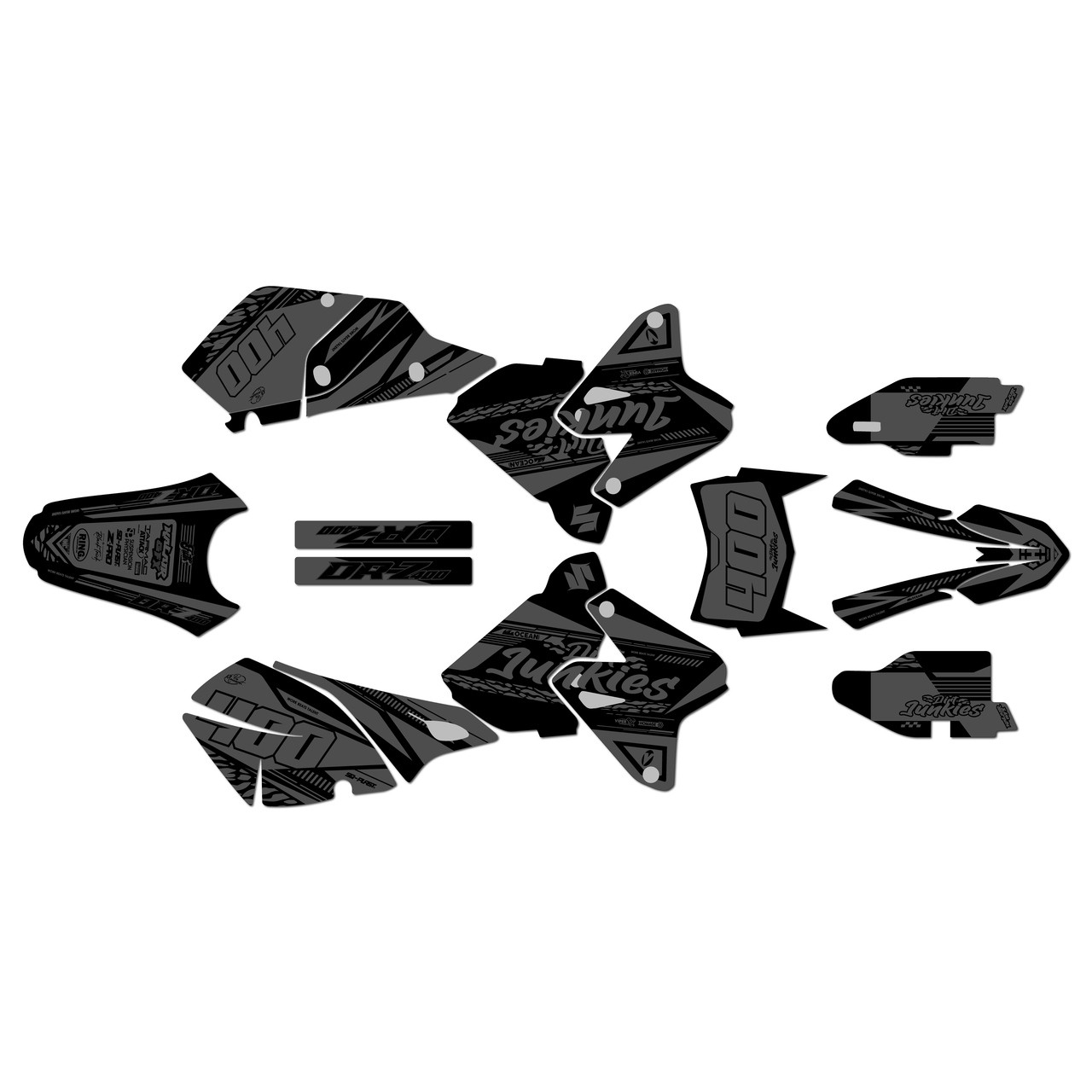 Suzuki DRZ400 Graphics Kit (2000-2024) Rugged | KalairGFX