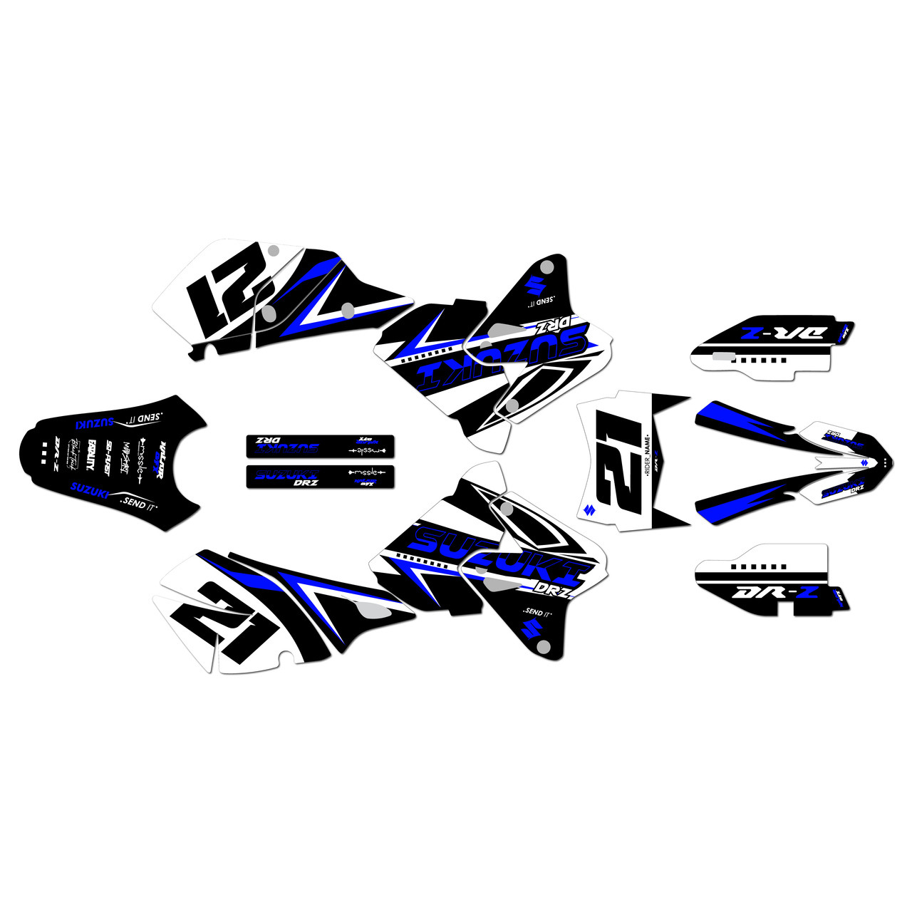Suzuki DRZ400 Graphics Kit (2000-2024) Shaders | KalairGFX