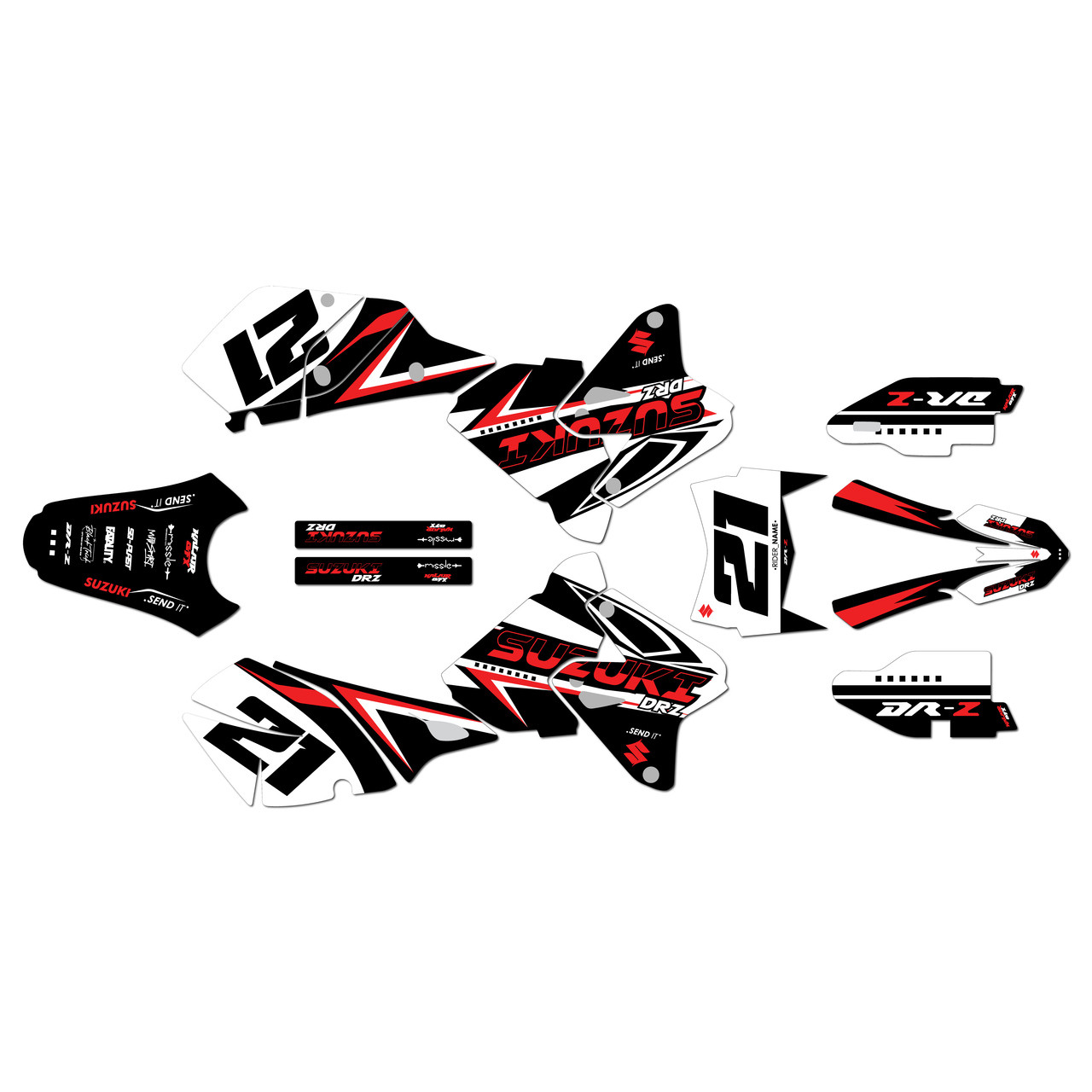 Suzuki DRZ400 Graphics Kit (2000-2024) Shaders | KalairGFX
