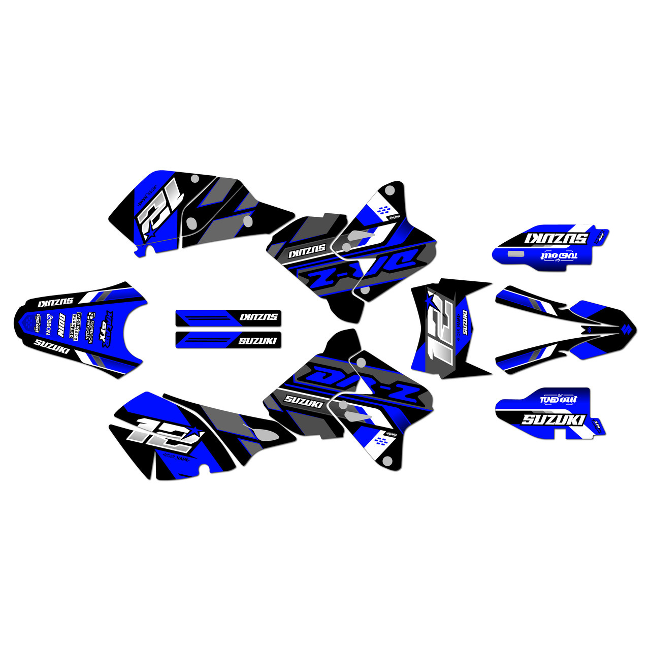 Suzuki DRZ400 Graphics Kit (2000-2024) Veneer | KalairGFX