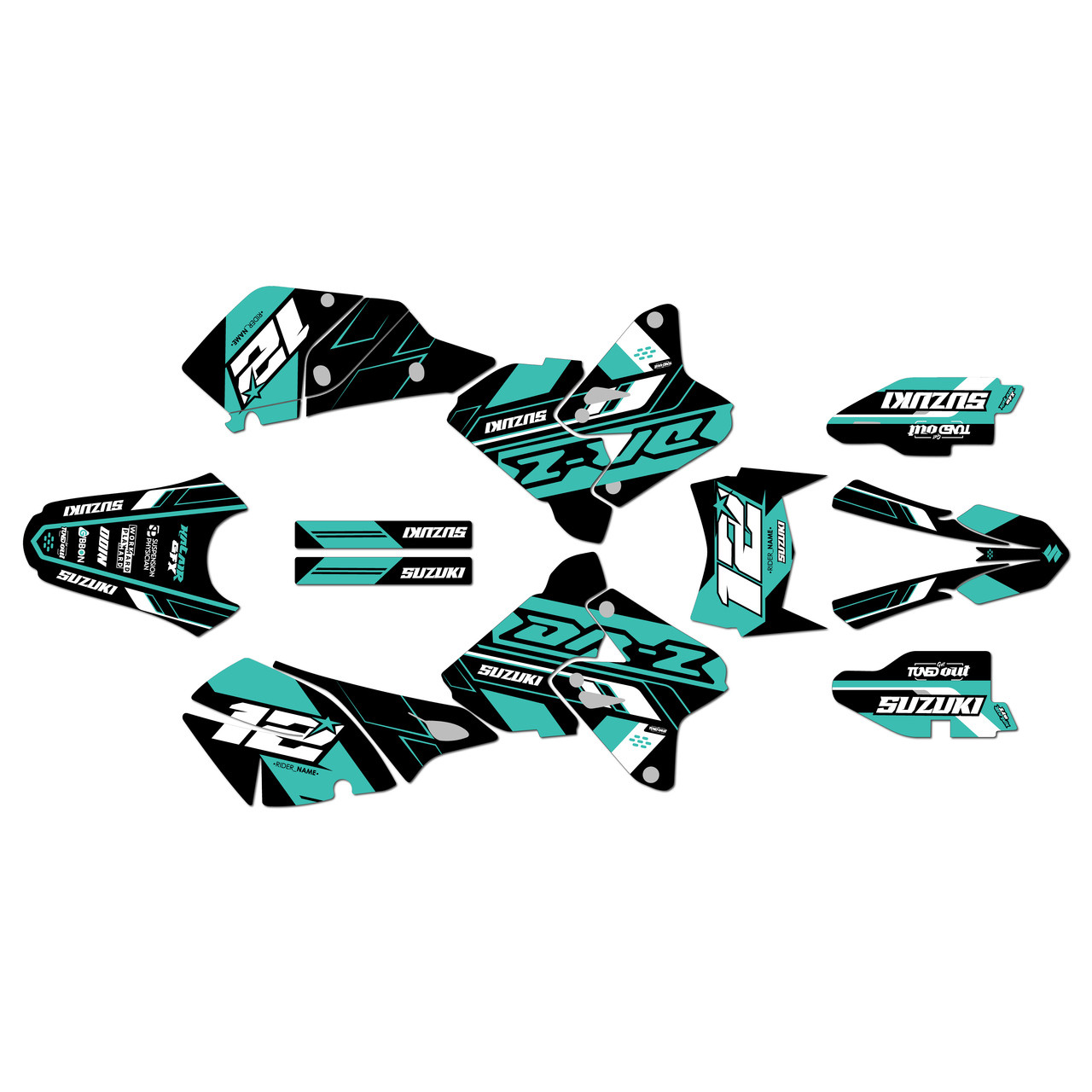 Suzuki DRZ400 Graphics Kit (2000-2024) Veneer | KalairGFX