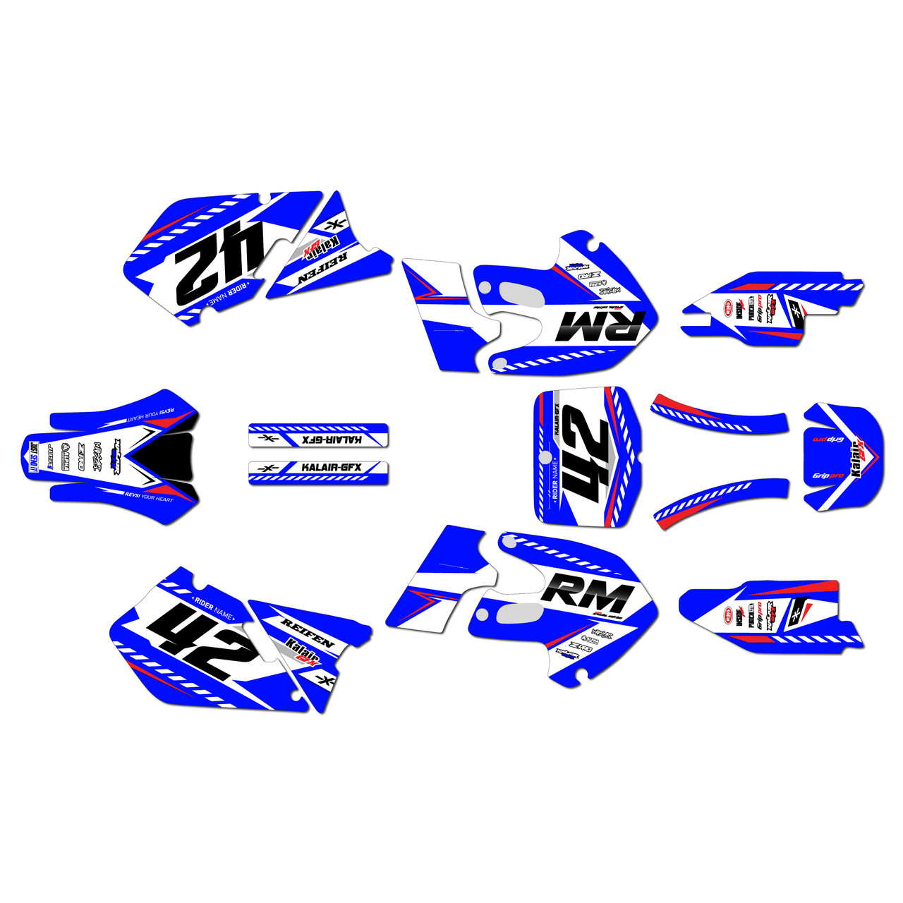 Suzuki RM250 Graphics Kit (1999-2000) Lethal | KalairGFX