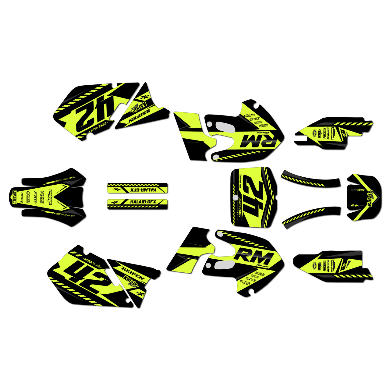 Suzuki RM250 Graphics Kit (1999-2000) Lethal | KalairGFX