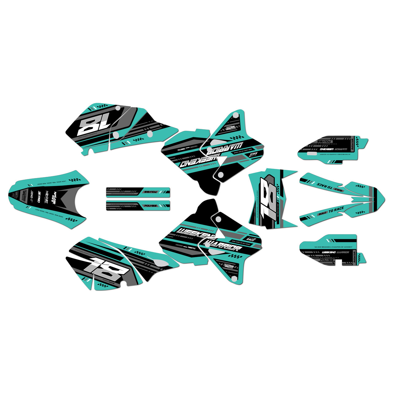 Suzuki DRZ400 Graphics Kit (2000-2024) Warrior | KalairGFX