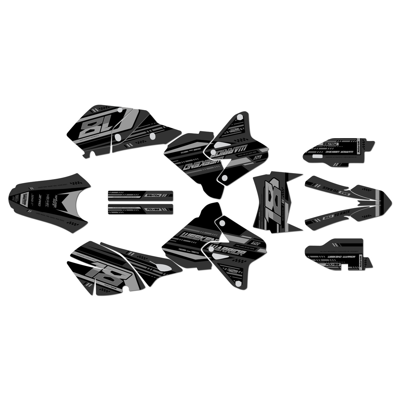 Suzuki DRZ400 Graphics Kit (2000-2024) Warrior | KalairGFX